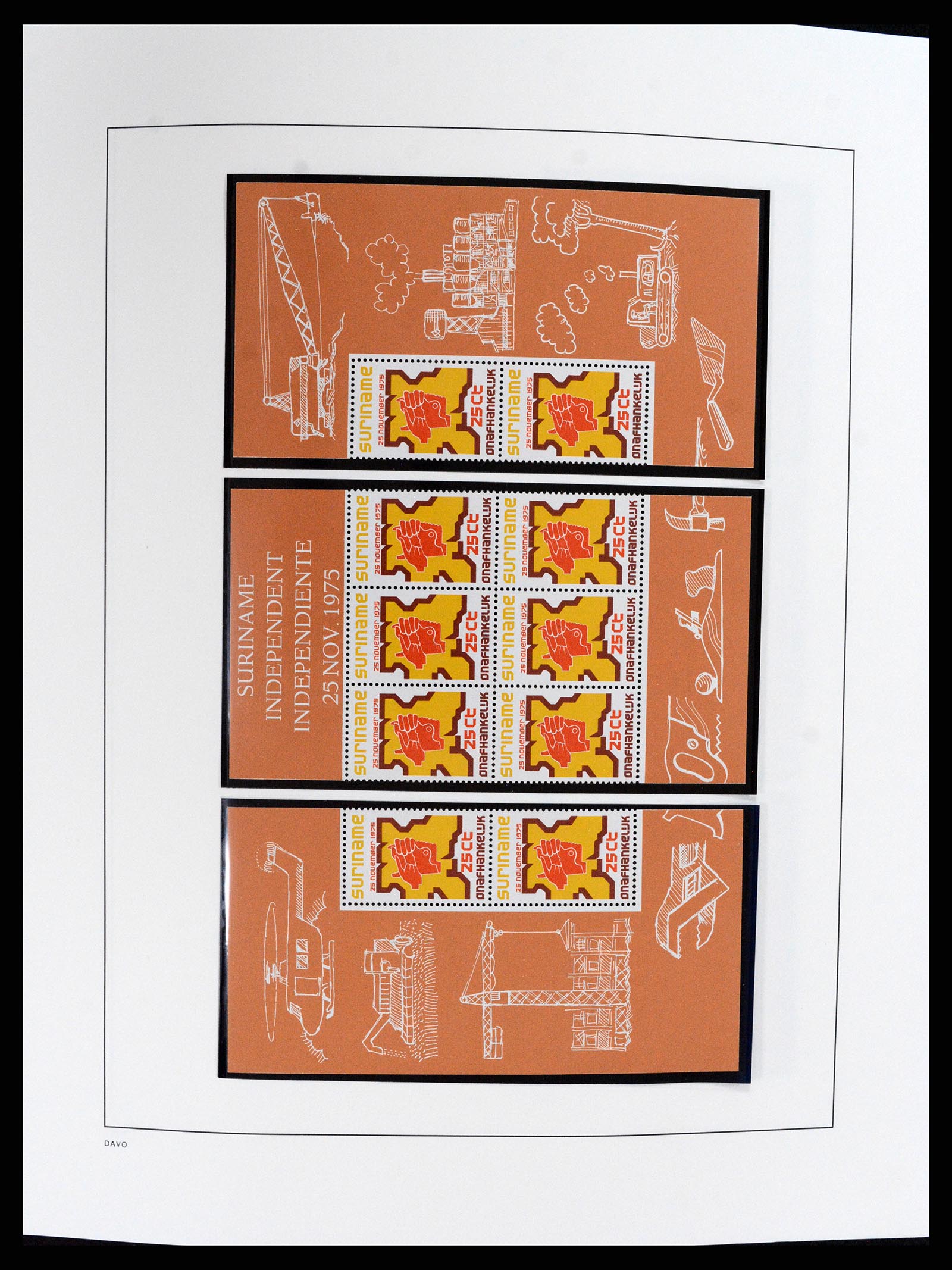 37691 004 - Postzegelverzameling 37691 Suriname 1975-2012.