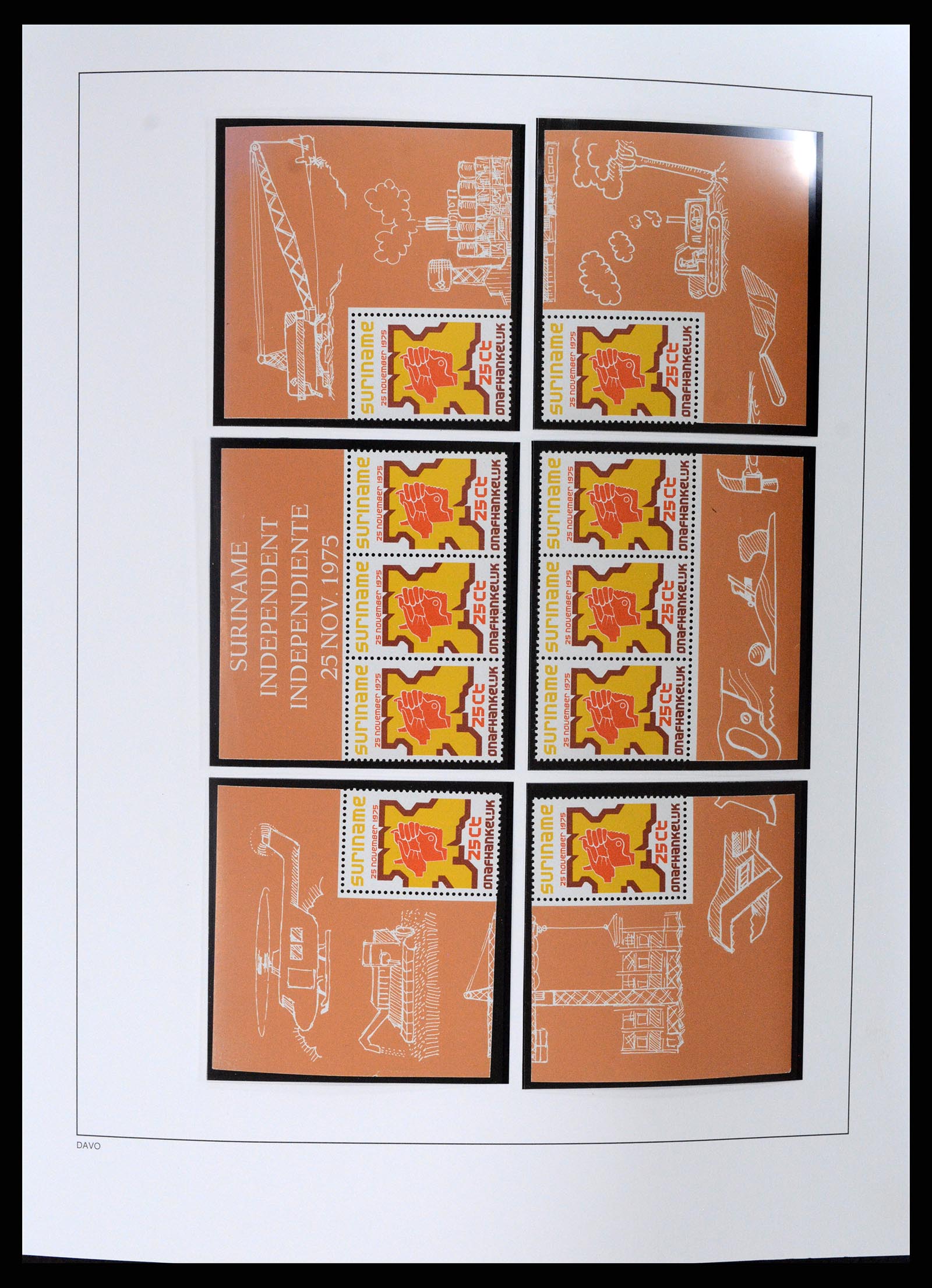 37691 005 - Postzegelverzameling 37691 Suriname 1975-2012.