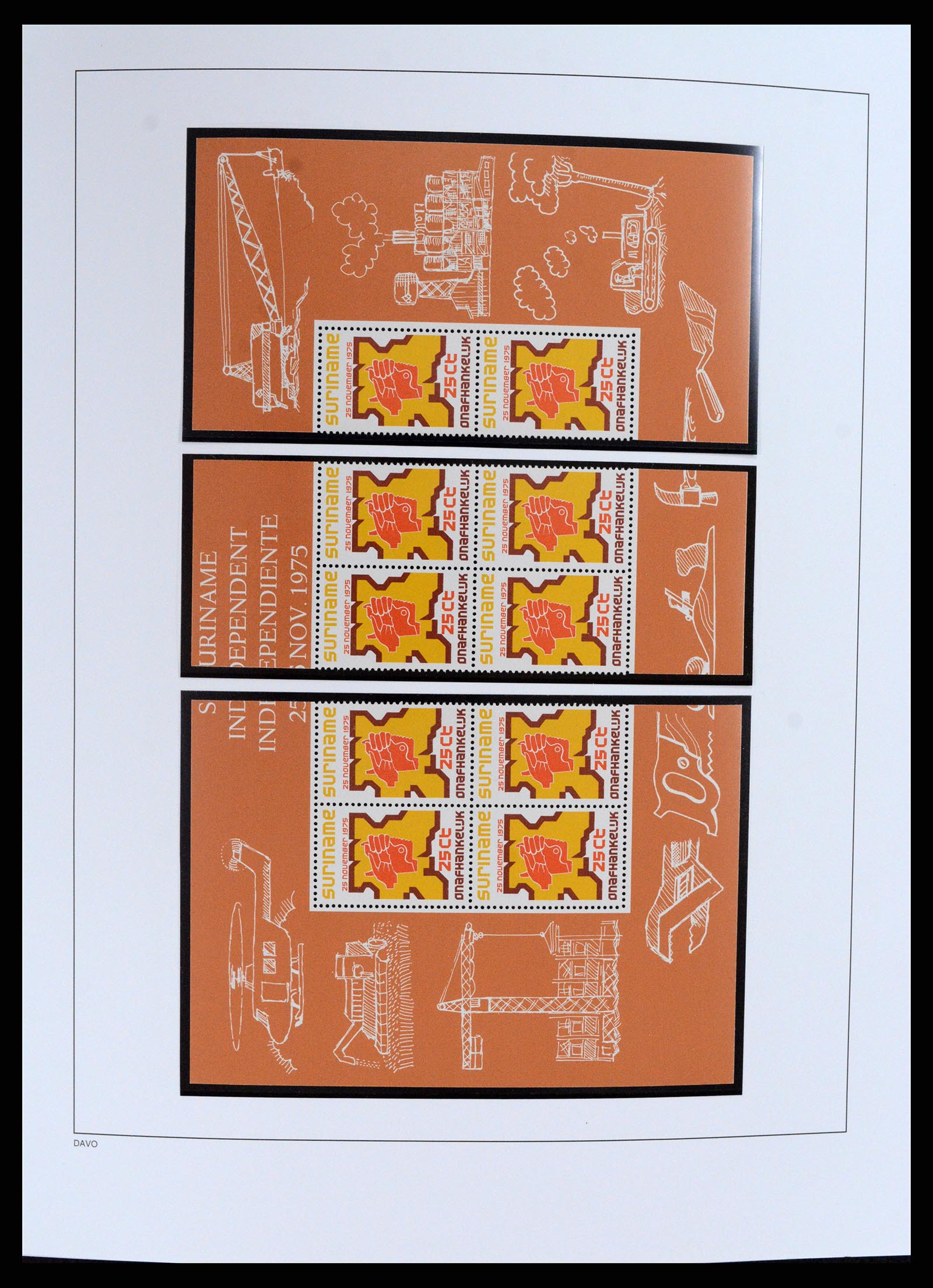 37691 006 - Postzegelverzameling 37691 Suriname 1975-2012.