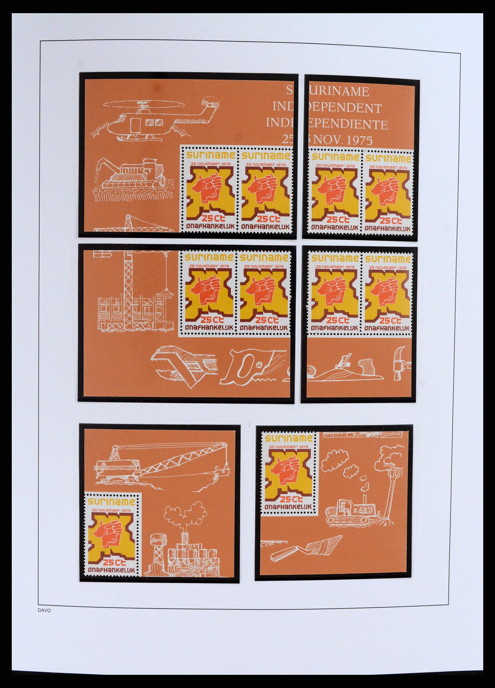37691 007 - Postzegelverzameling 37691 Suriname 1975-2012.