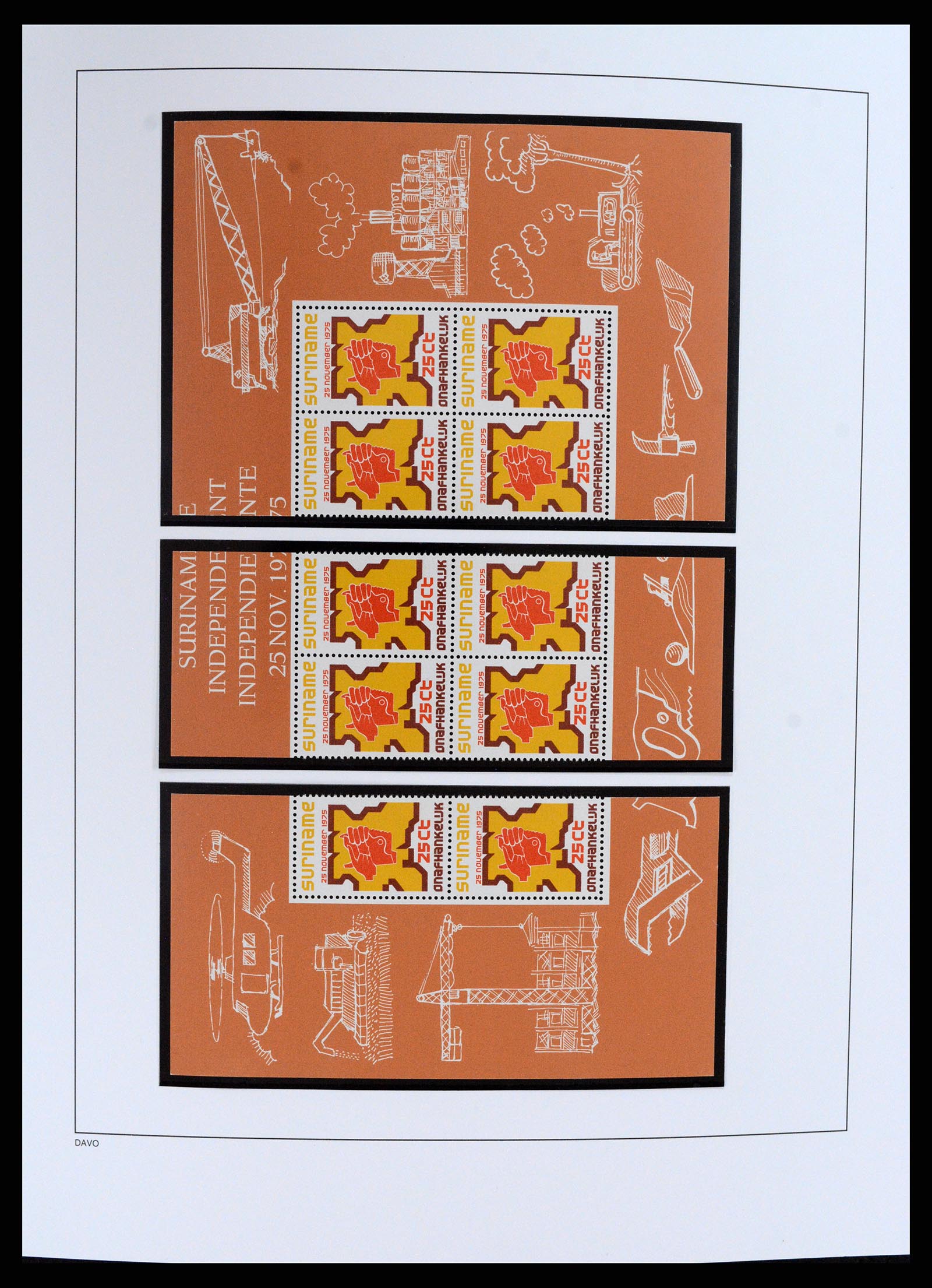 37691 008 - Postzegelverzameling 37691 Suriname 1975-2012.