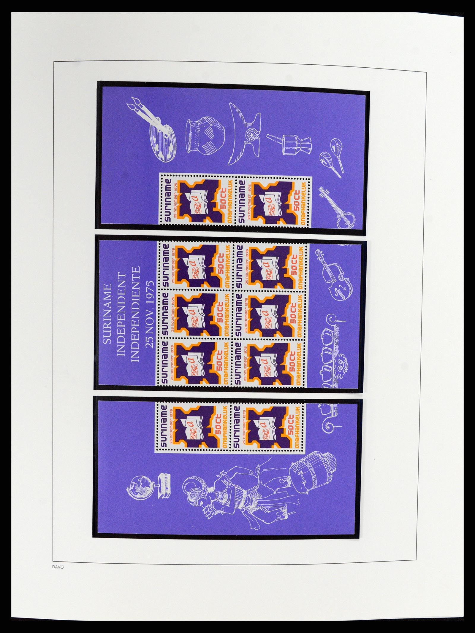37691 013 - Postzegelverzameling 37691 Suriname 1975-2012.