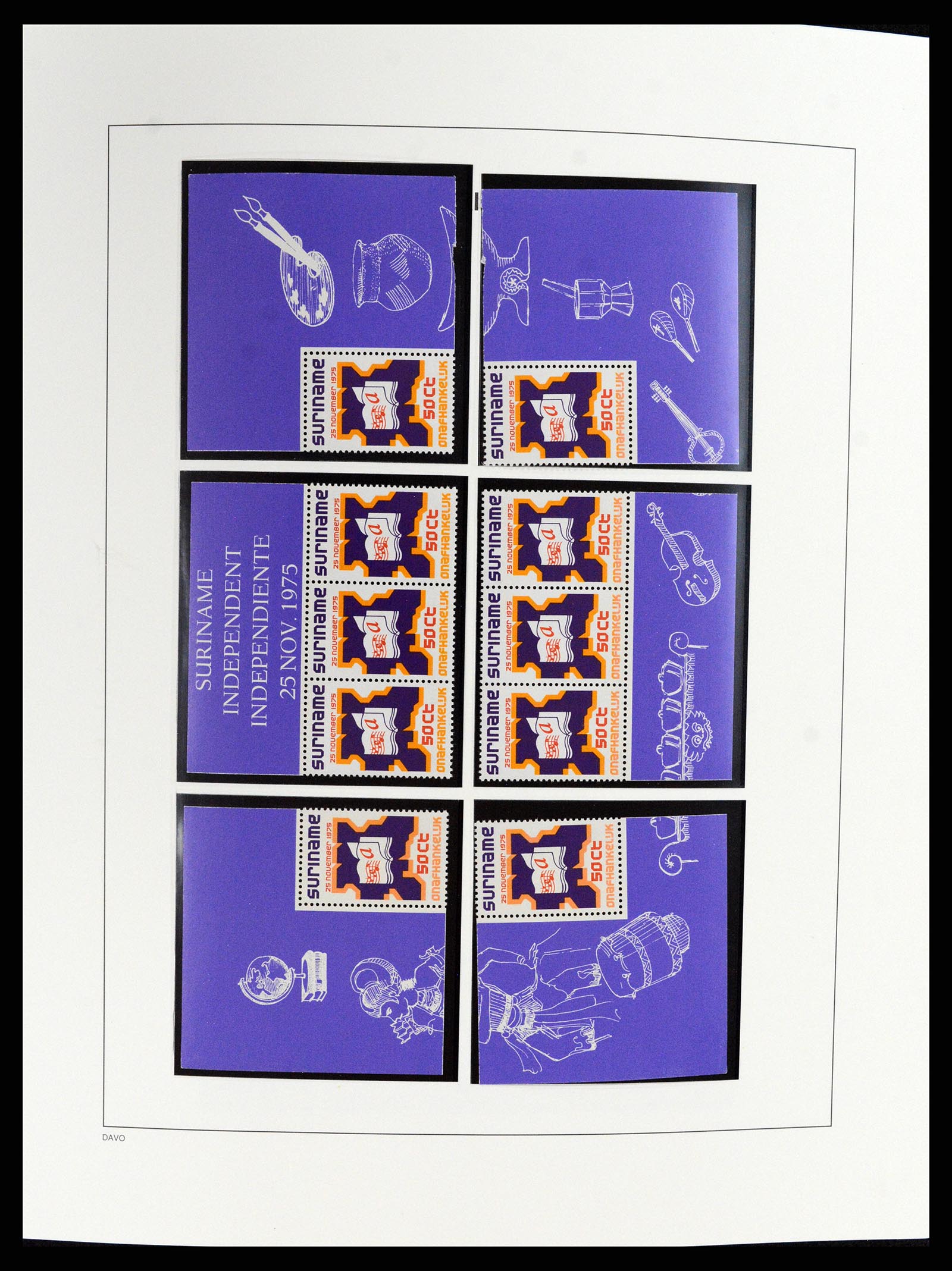 37691 014 - Postzegelverzameling 37691 Suriname 1975-2012.