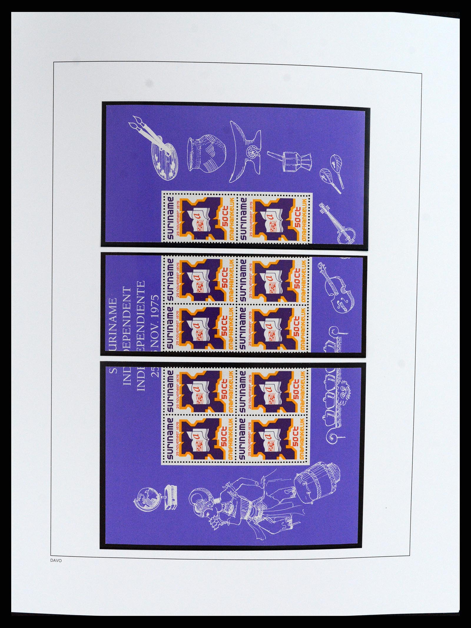 37691 015 - Postzegelverzameling 37691 Suriname 1975-2012.