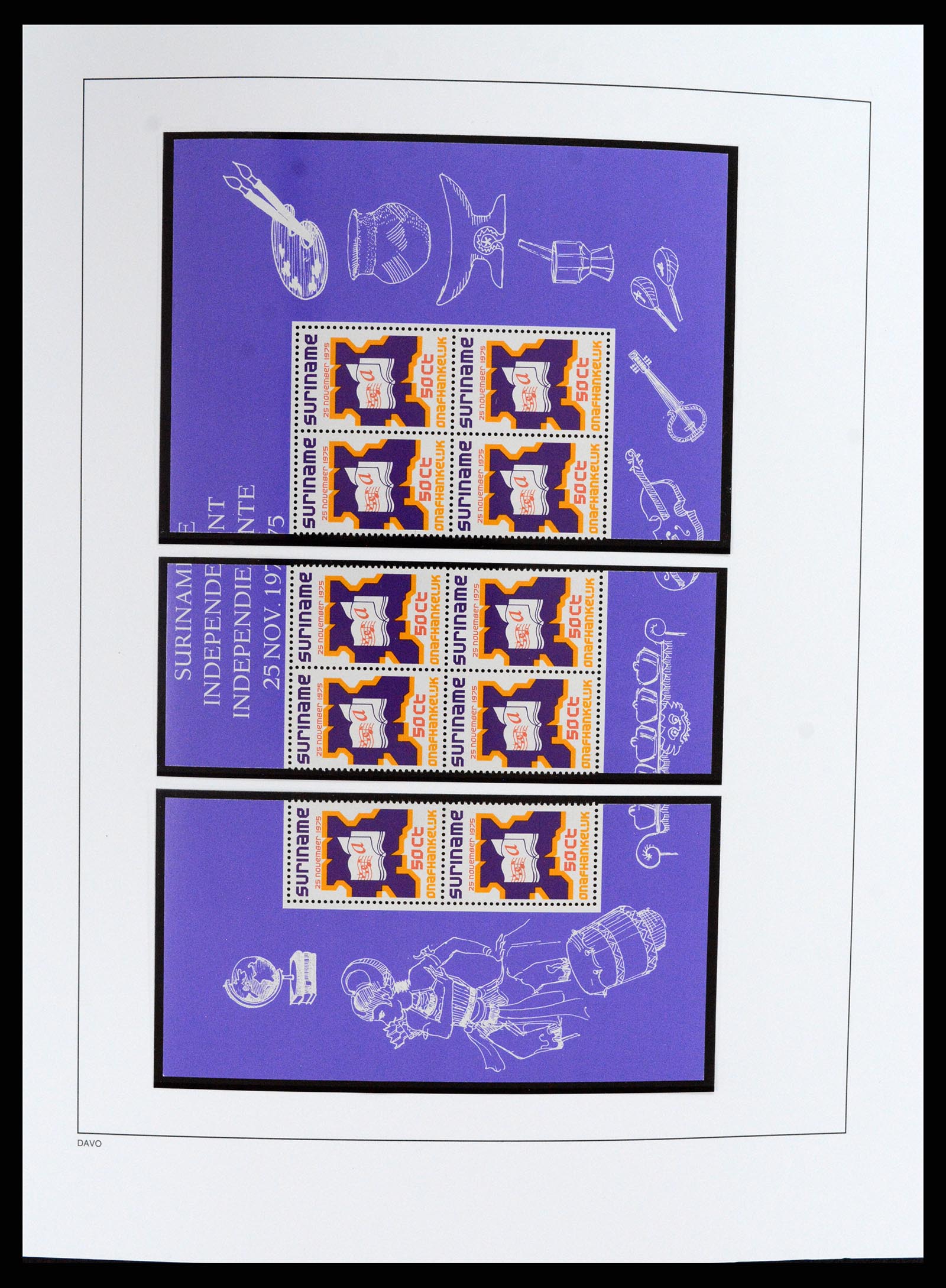 37691 017 - Postzegelverzameling 37691 Suriname 1975-2012.