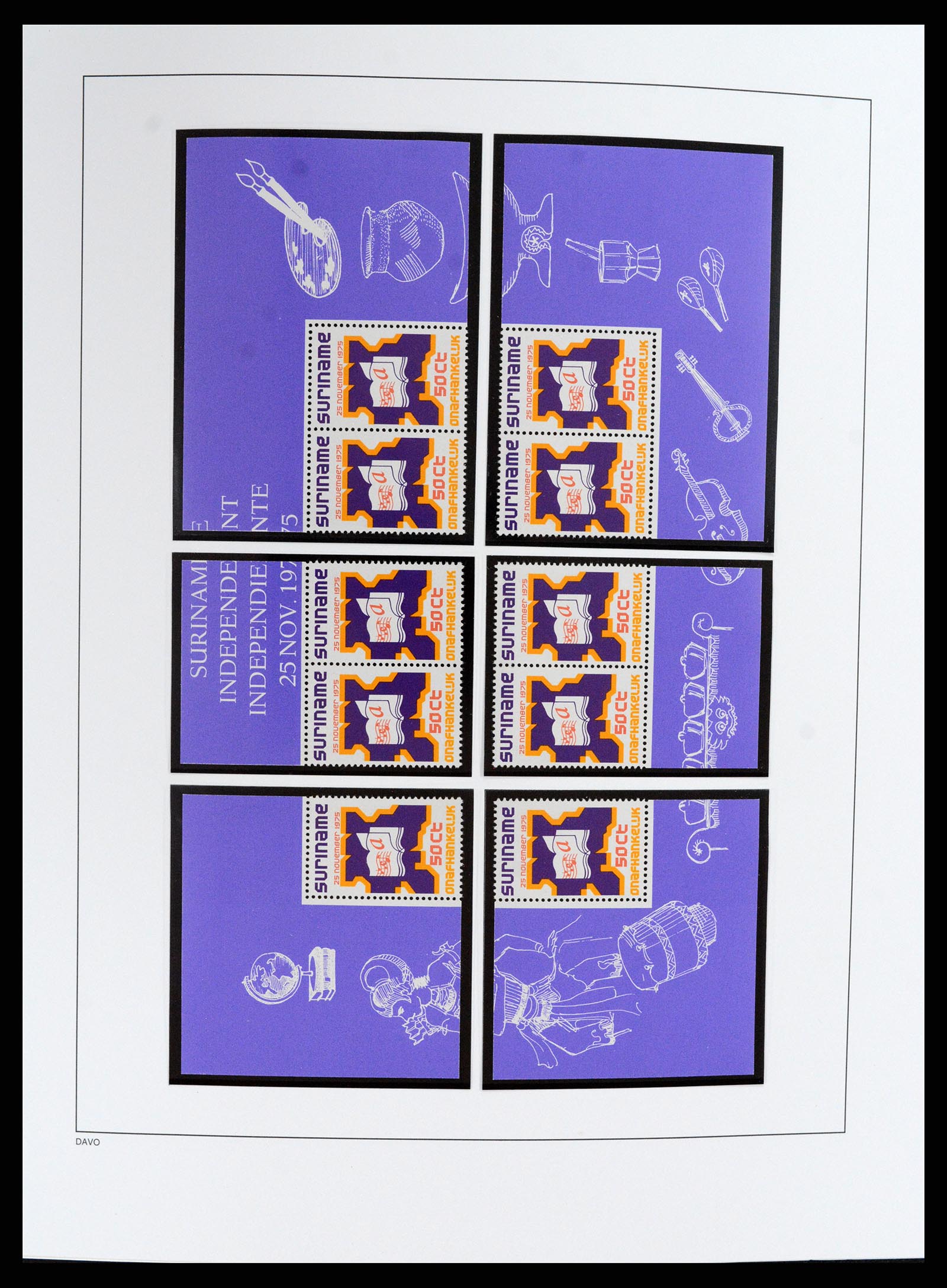 37691 018 - Postzegelverzameling 37691 Suriname 1975-2012.