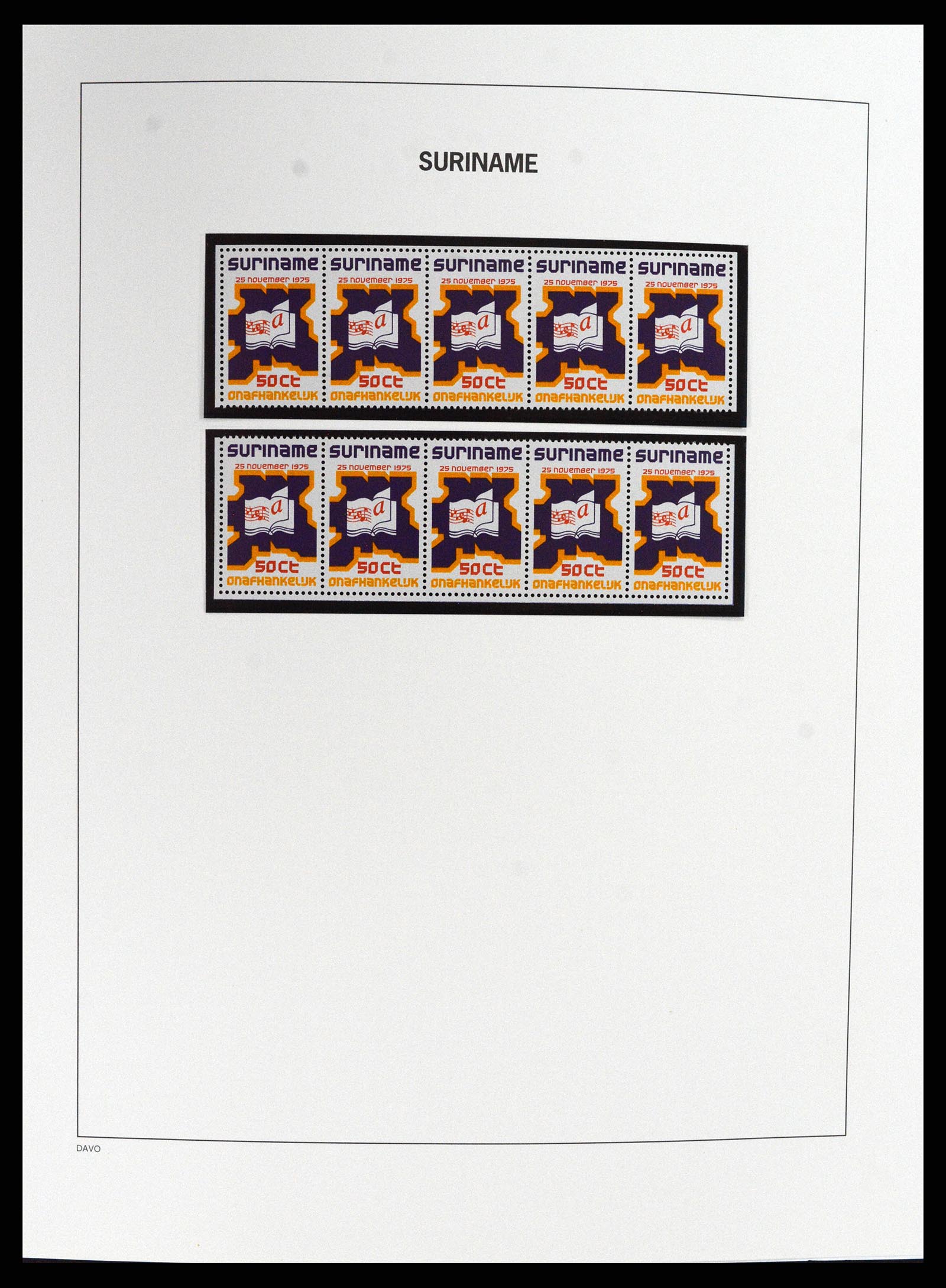 37691 019 - Postzegelverzameling 37691 Suriname 1975-2012.