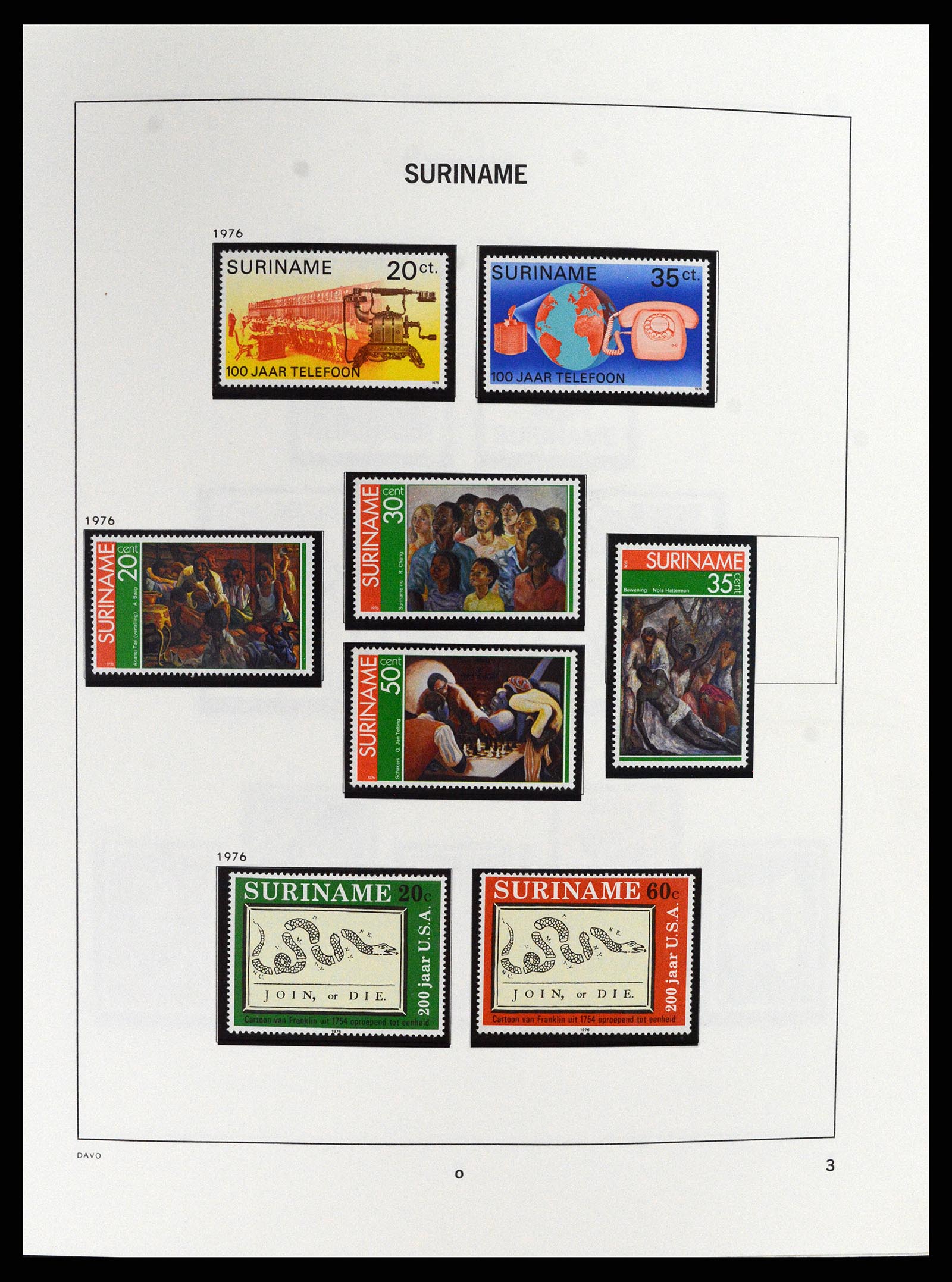 37691 041 - Stamp collection 37691 Suriname 1975-2012.