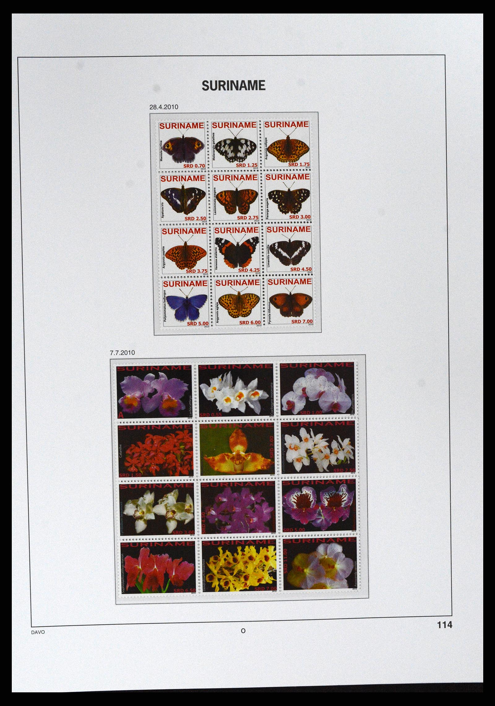 37691 421 - Stamp collection 37691 Suriname 1975-2012.