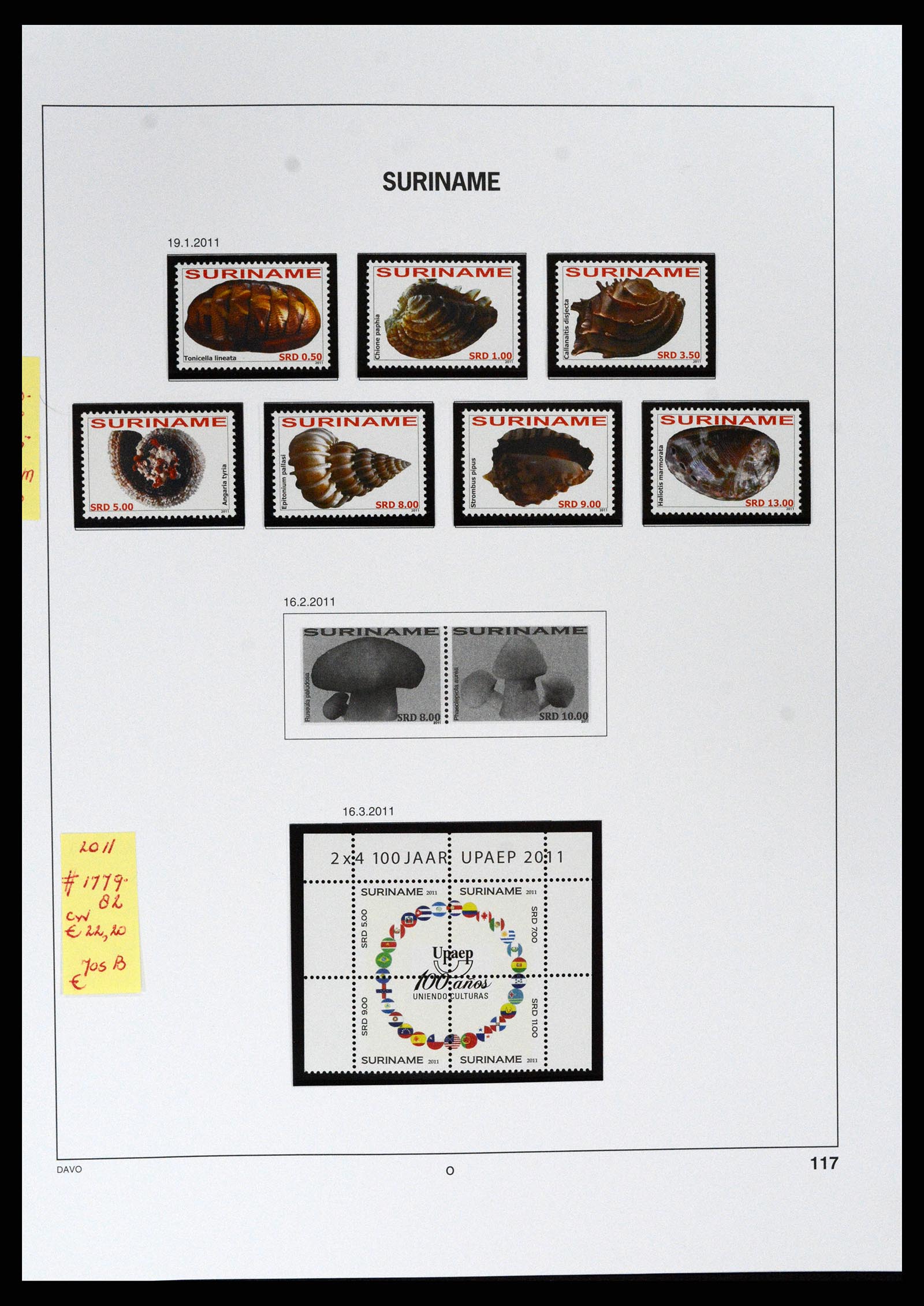 37691 427 - Stamp collection 37691 Suriname 1975-2012.