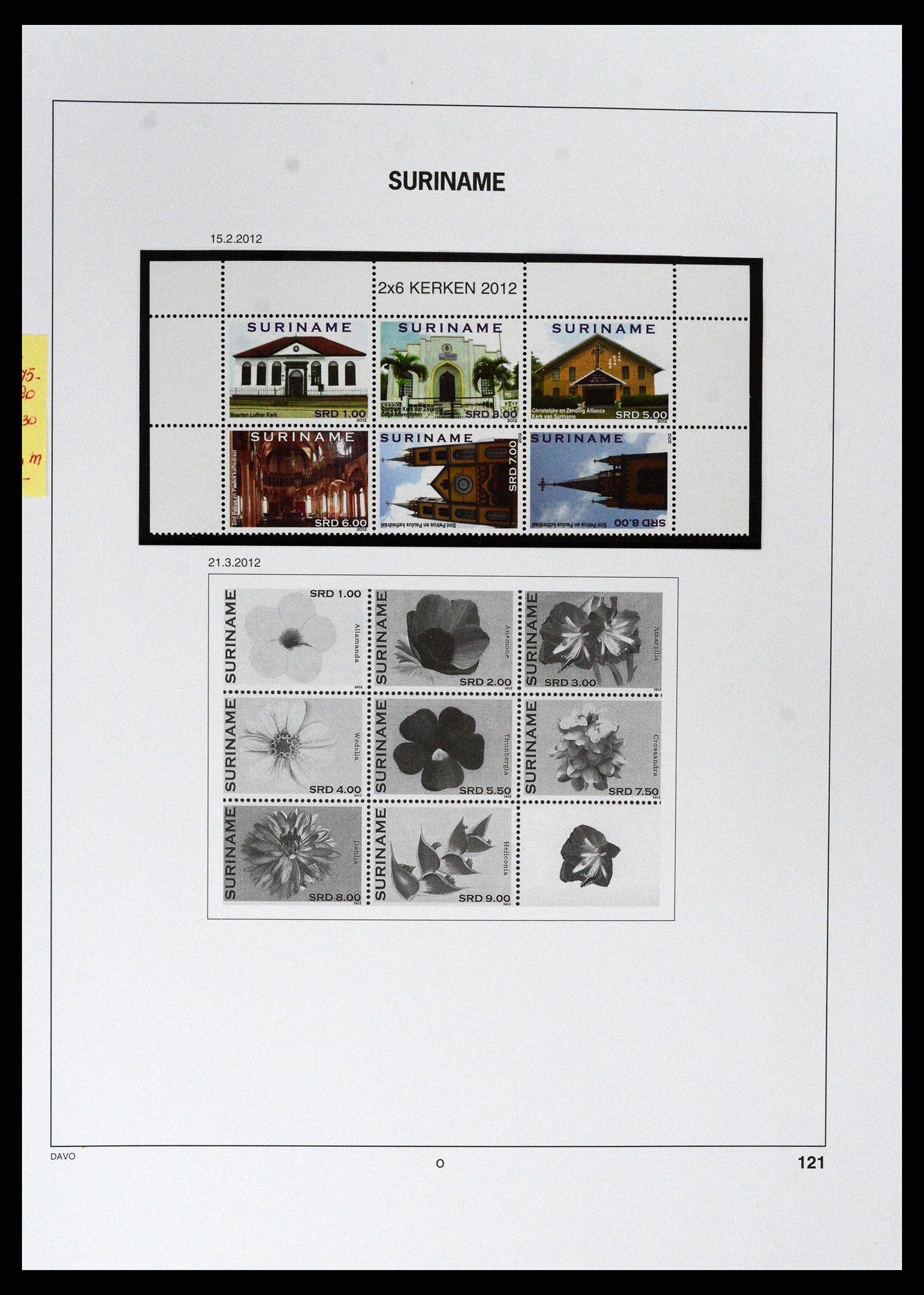 37691 433 - Stamp collection 37691 Suriname 1975-2012.