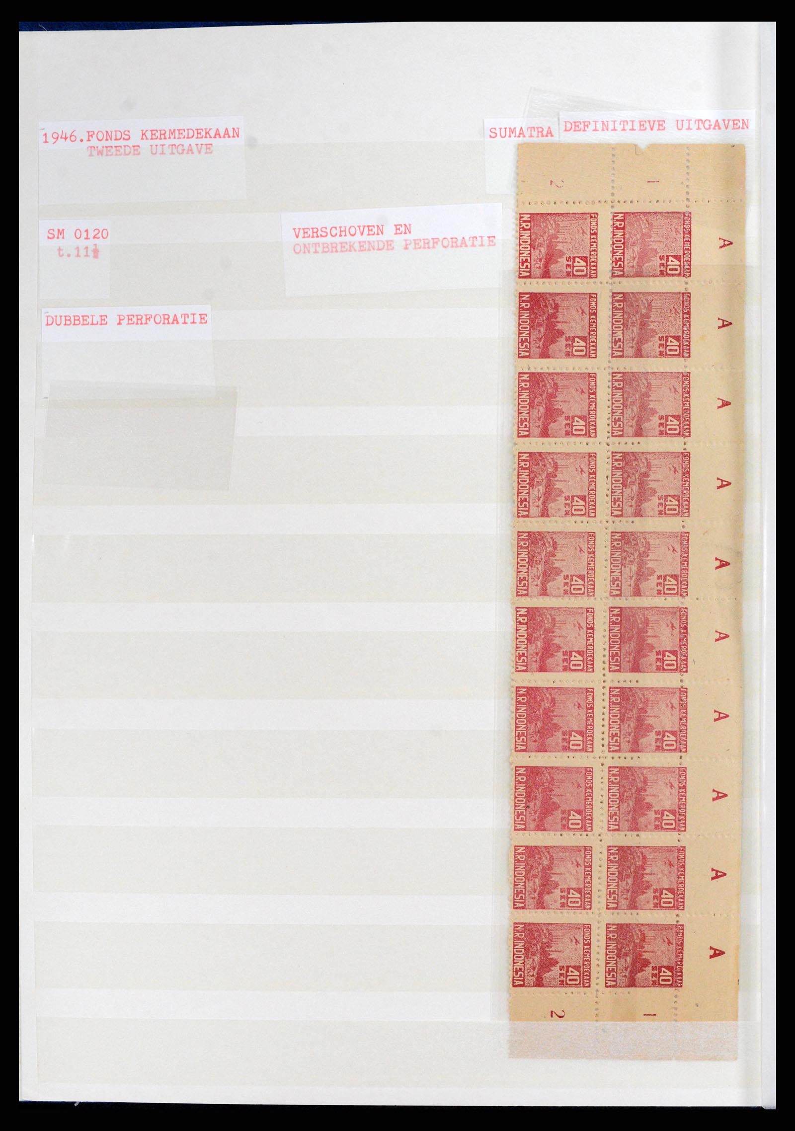 37692 093 - Stamp collection 37692 Indonesia interimperiod 1945-1499.