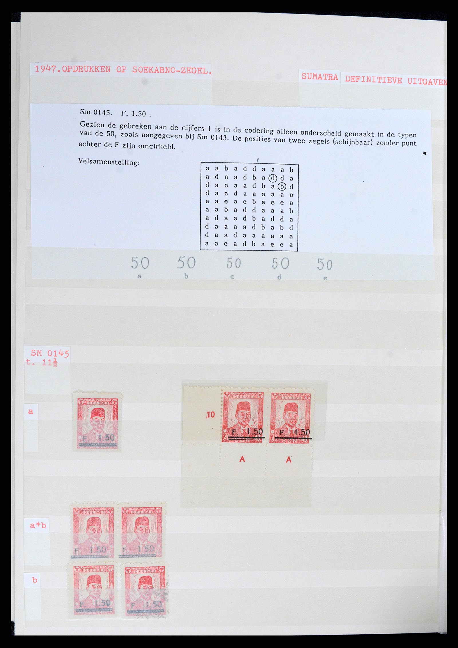 37692 122 - Stamp collection 37692 Indonesia interimperiod 1945-1499.