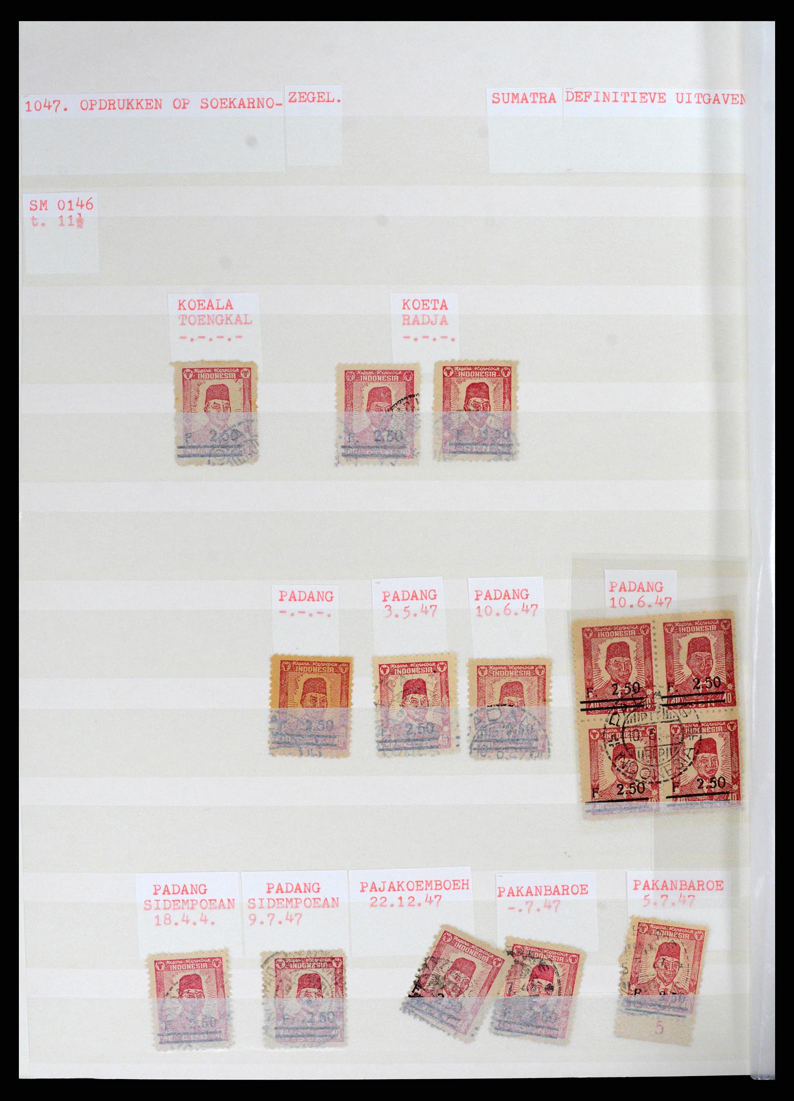 37692 127 - Stamp collection 37692 Indonesia interimperiod 1945-1499.