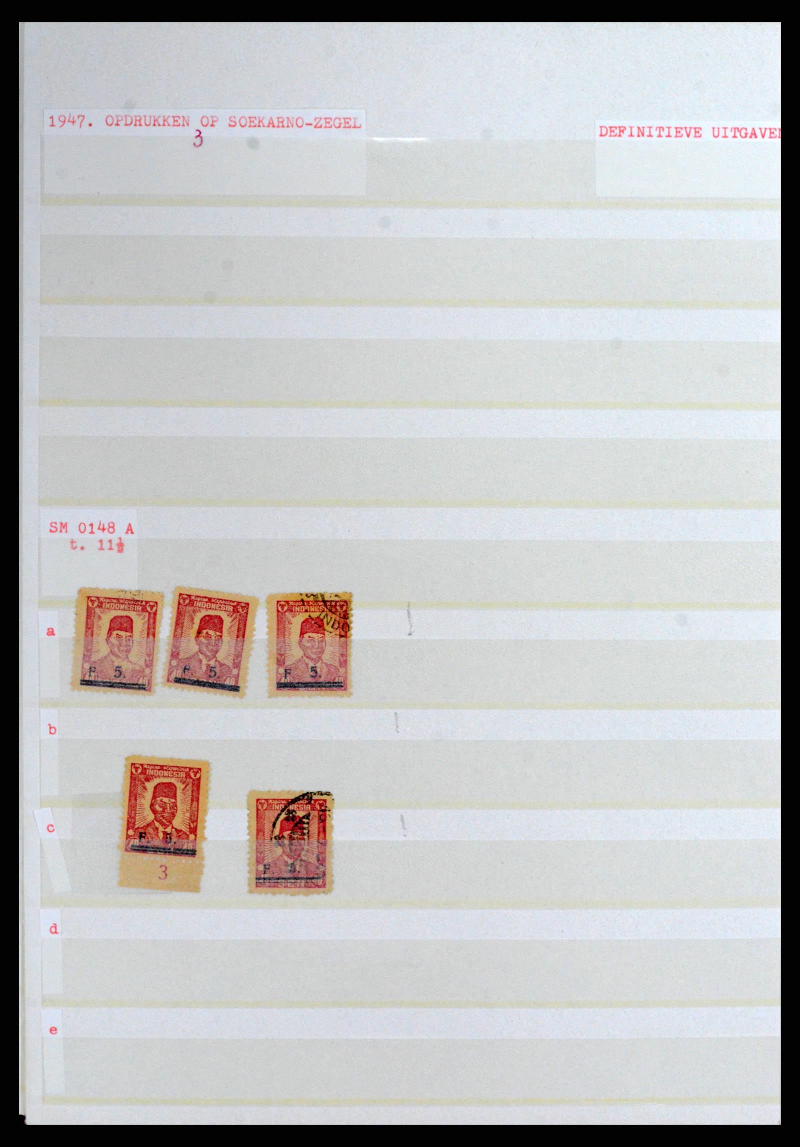 37692 133 - Stamp collection 37692 Indonesia interimperiod 1945-1499.