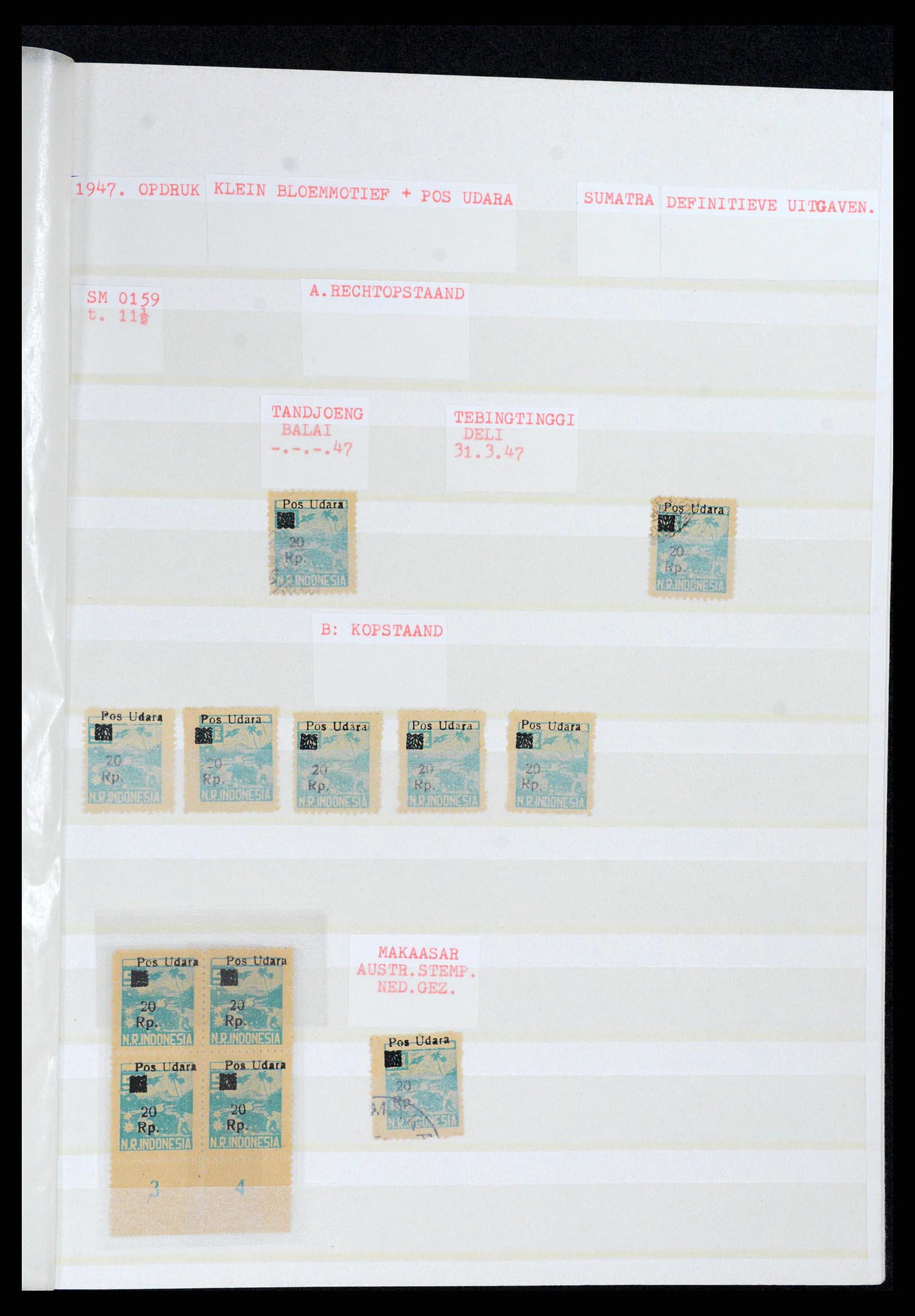 37692 153 - Stamp collection 37692 Indonesia interimperiod 1945-1499.