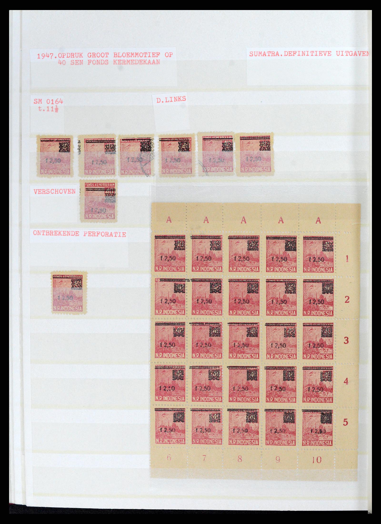 37692 161 - Stamp collection 37692 Indonesia interimperiod 1945-1499.