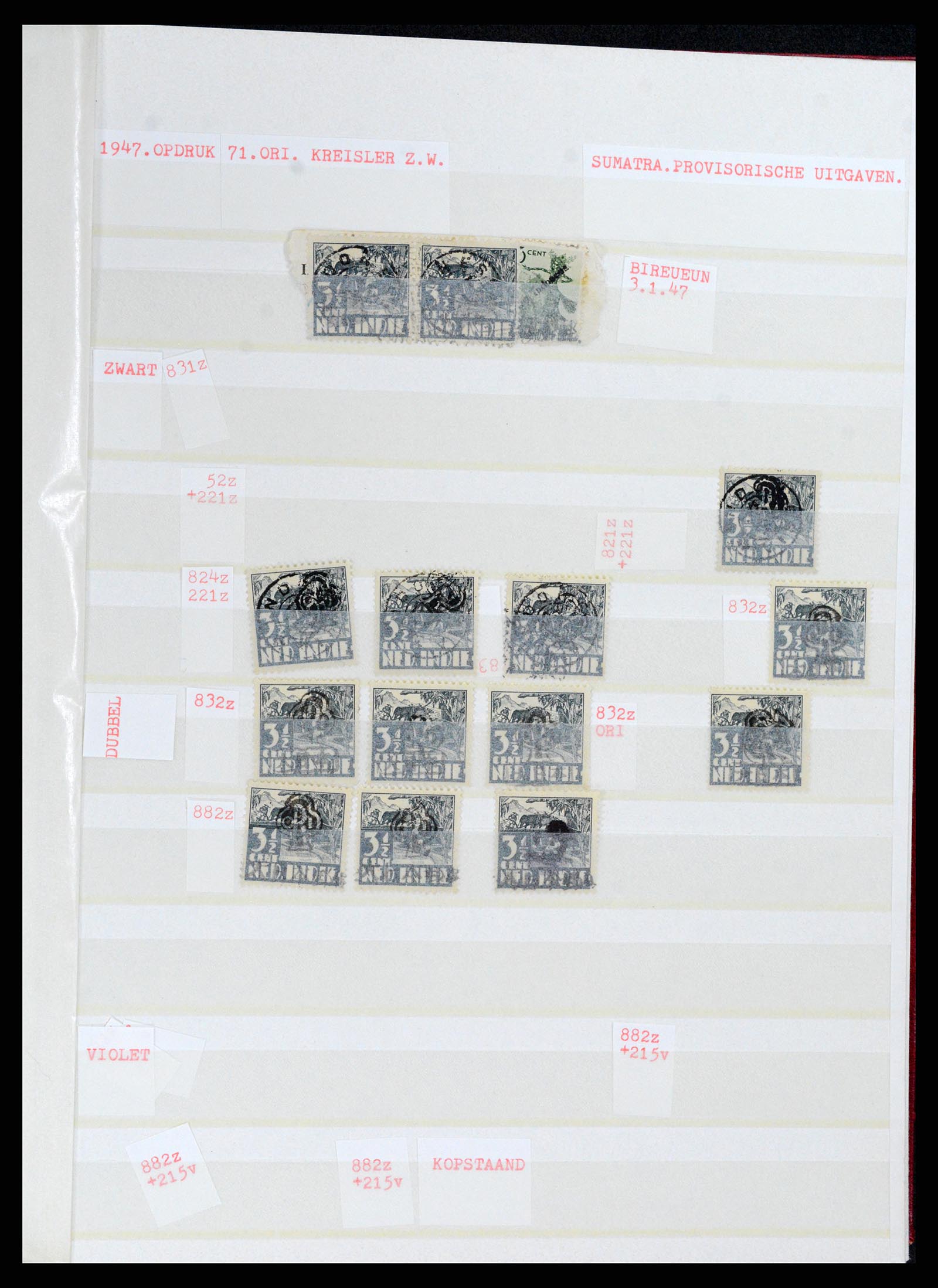 37692 165 - Stamp collection 37692 Indonesia interimperiod 1945-1499.