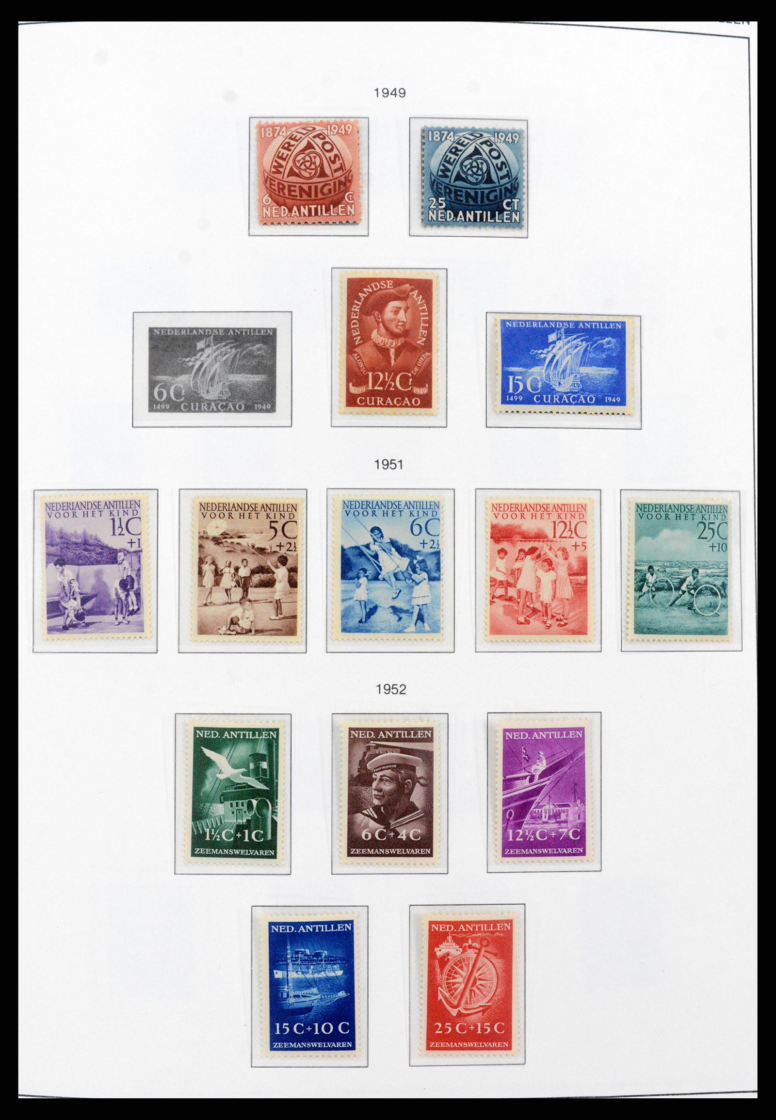 37693 001 - Postzegelverzameling 37693 Nederlandse Antillen 1949-2001.