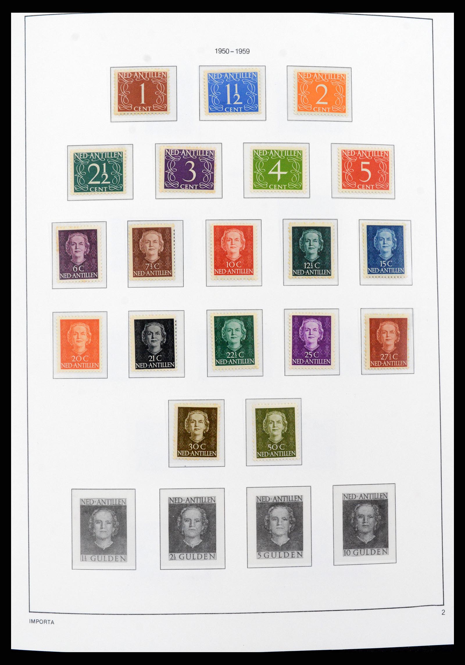 37693 002 - Postzegelverzameling 37693 Nederlandse Antillen 1949-2001.