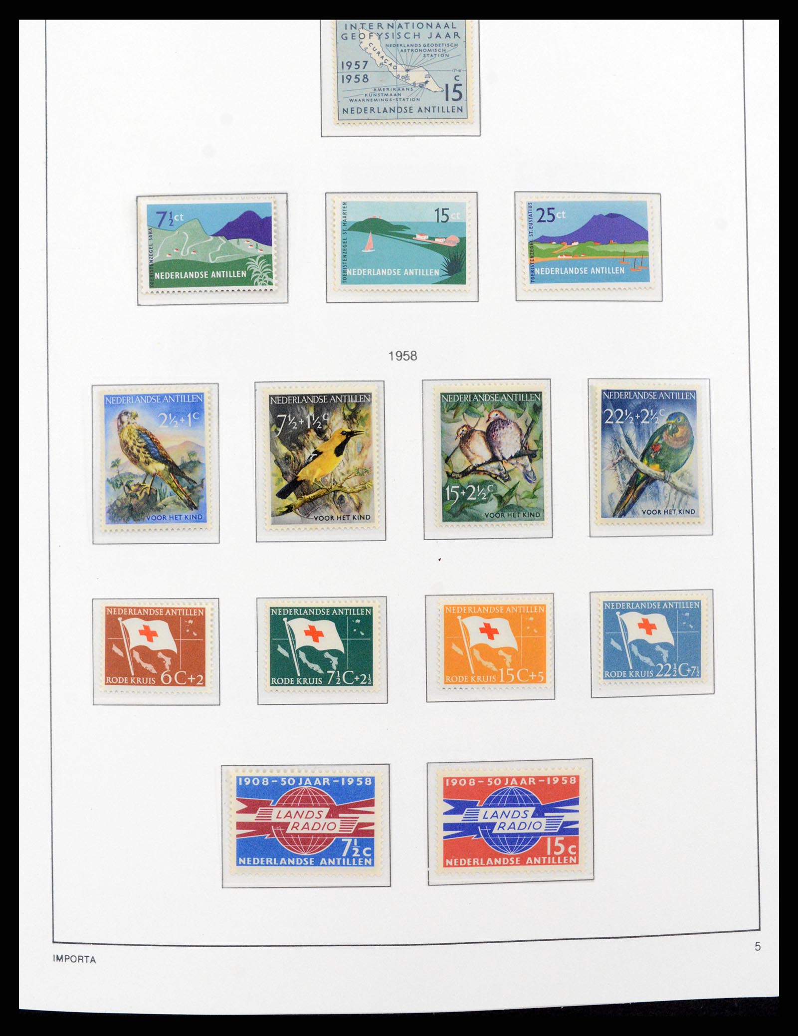 37693 005 - Postzegelverzameling 37693 Nederlandse Antillen 1949-2001.