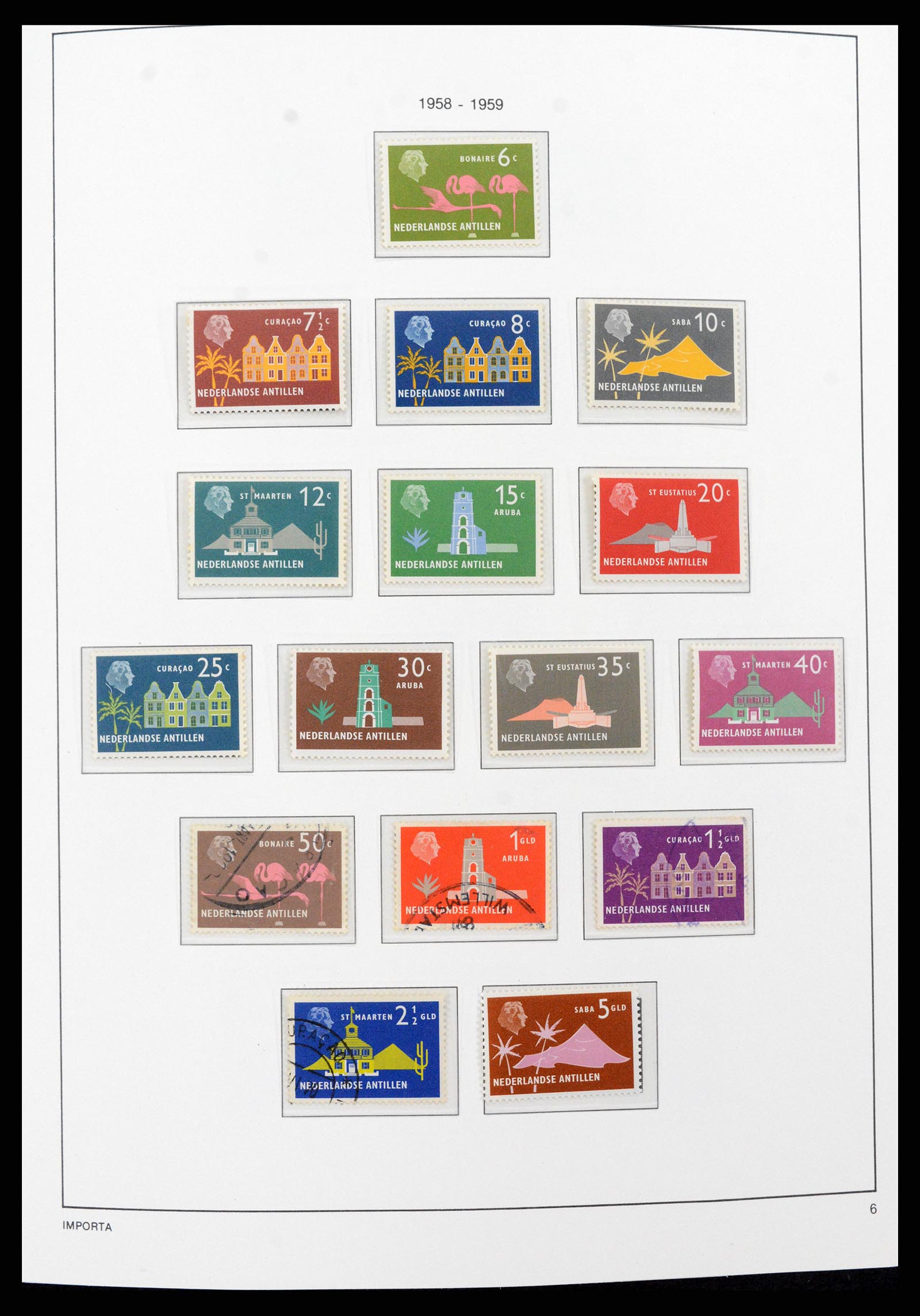 37693 006 - Postzegelverzameling 37693 Nederlandse Antillen 1949-2001.
