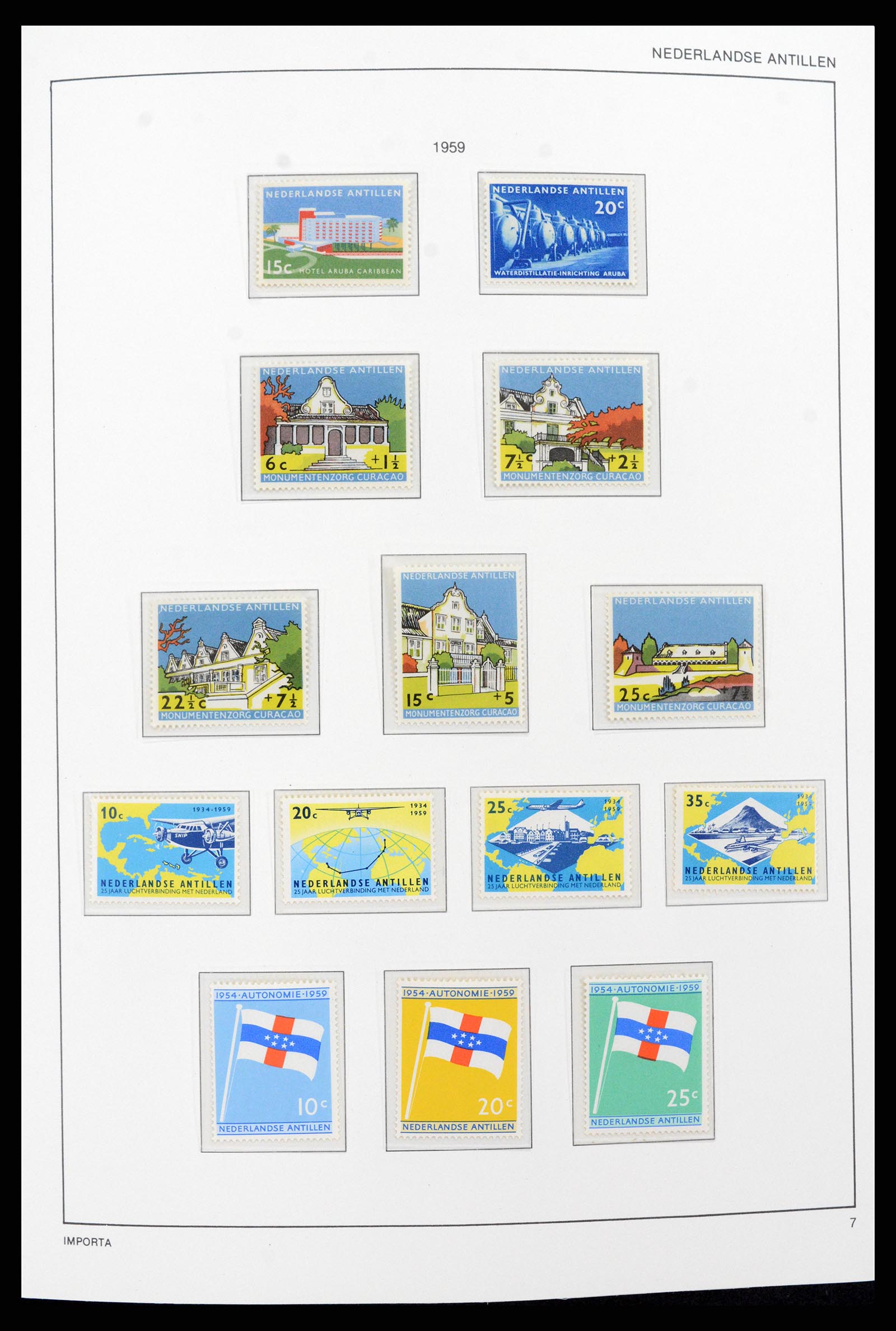37693 007 - Postzegelverzameling 37693 Nederlandse Antillen 1949-2001.