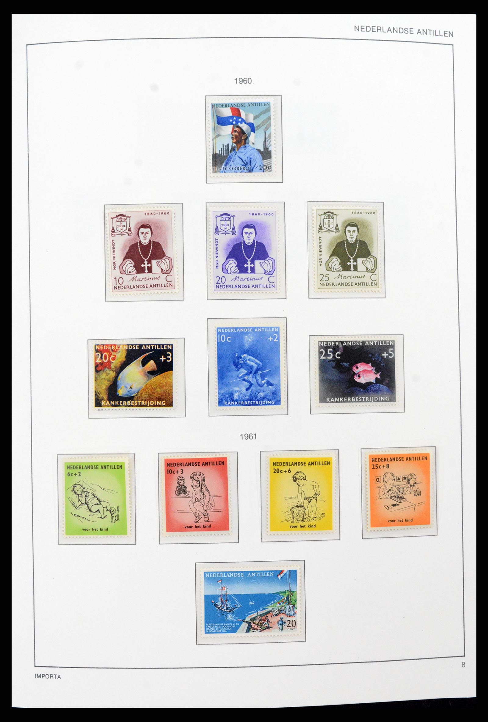 37693 008 - Postzegelverzameling 37693 Nederlandse Antillen 1949-2001.