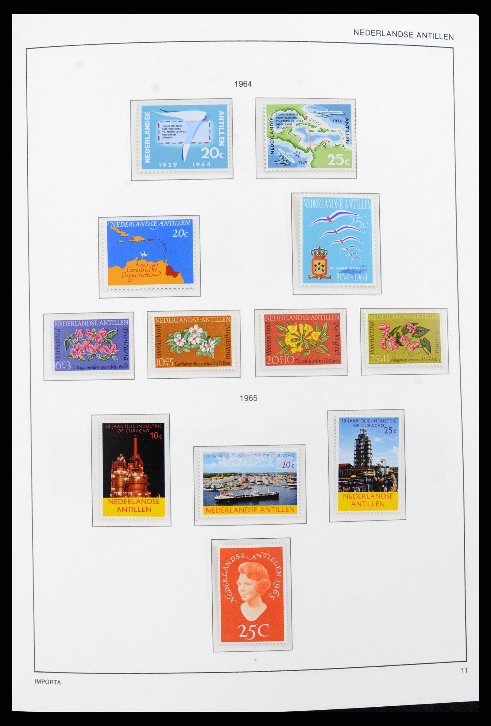 37693 011 - Postzegelverzameling 37693 Nederlandse Antillen 1949-2001.