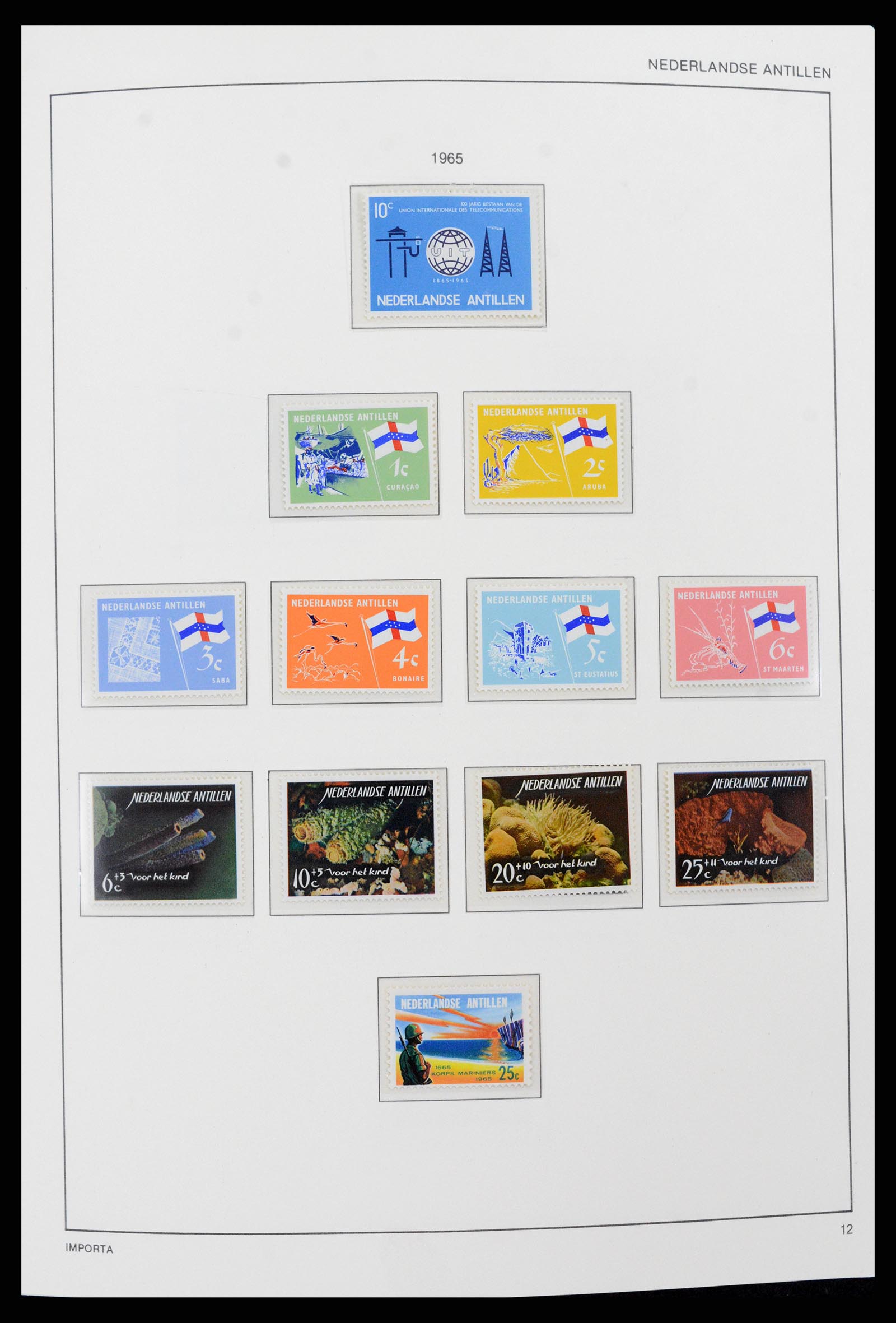 37693 012 - Postzegelverzameling 37693 Nederlandse Antillen 1949-2001.