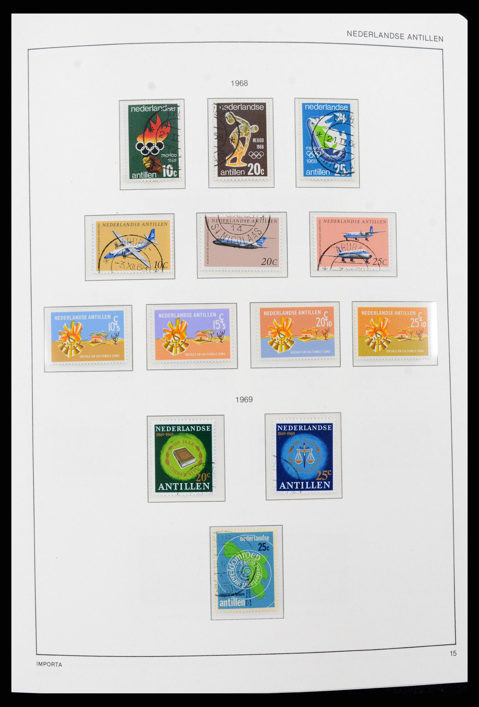 37693 015 - Postzegelverzameling 37693 Nederlandse Antillen 1949-2001.