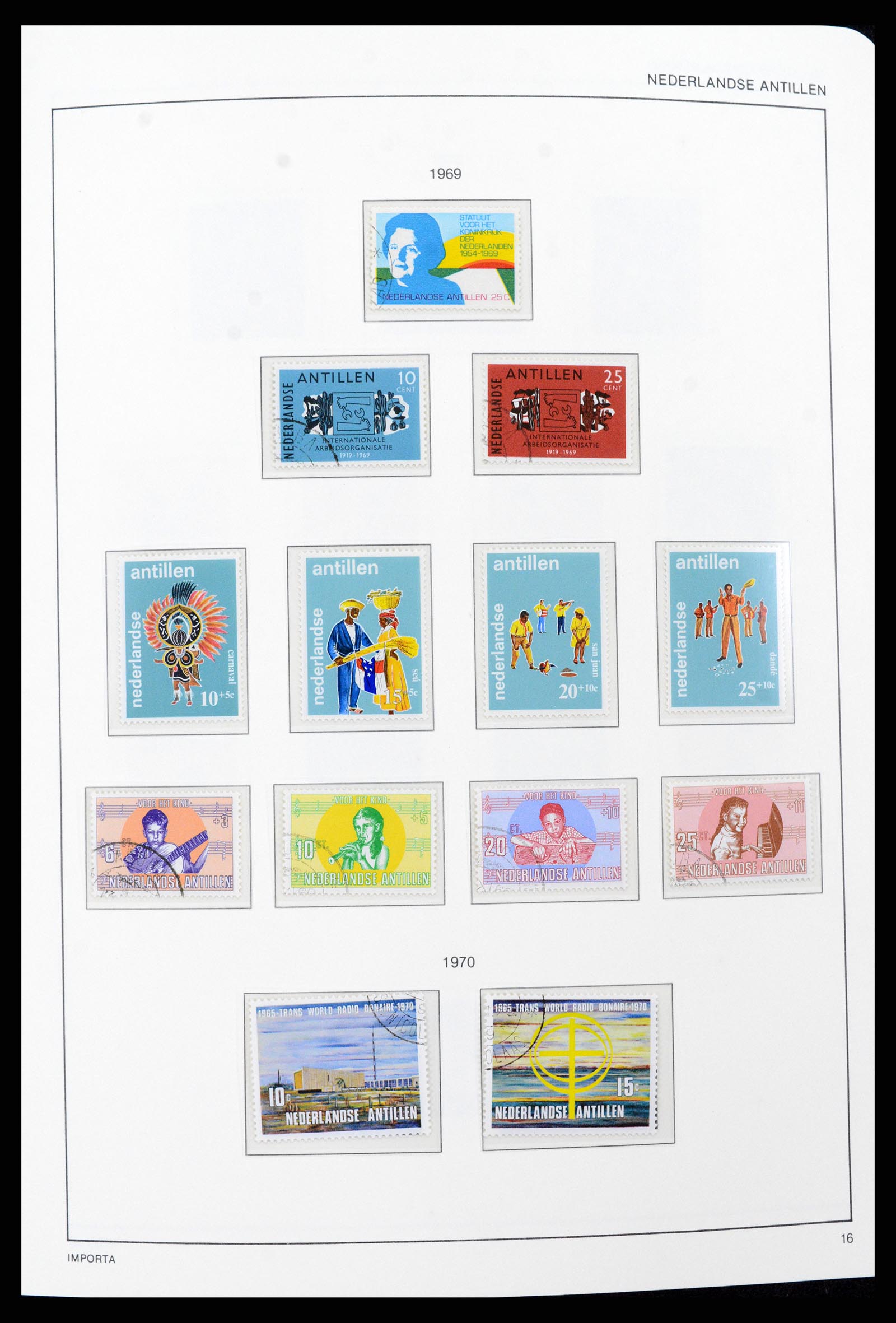 37693 016 - Postzegelverzameling 37693 Nederlandse Antillen 1949-2001.