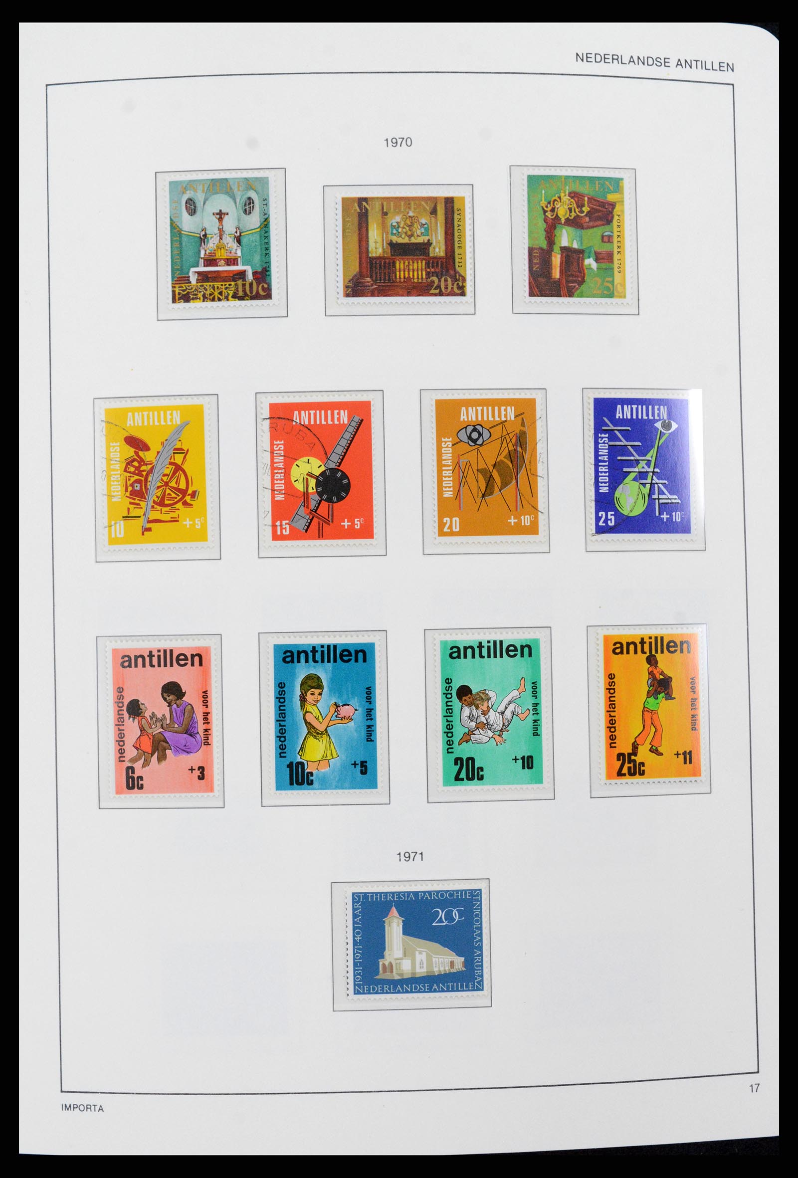 37693 017 - Postzegelverzameling 37693 Nederlandse Antillen 1949-2001.