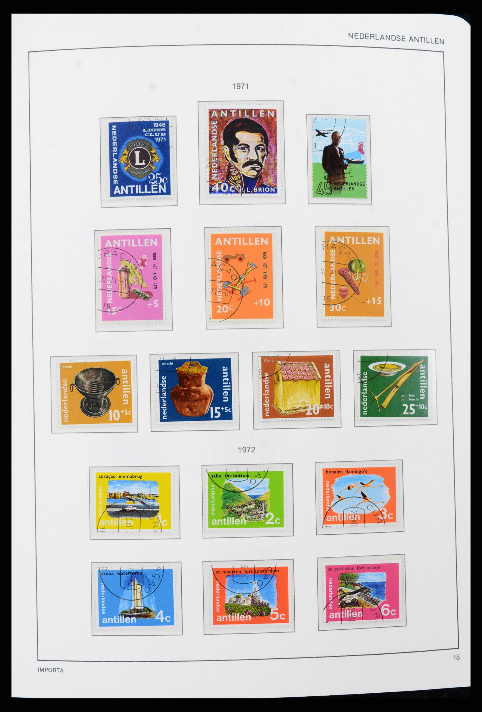 37693 018 - Postzegelverzameling 37693 Nederlandse Antillen 1949-2001.