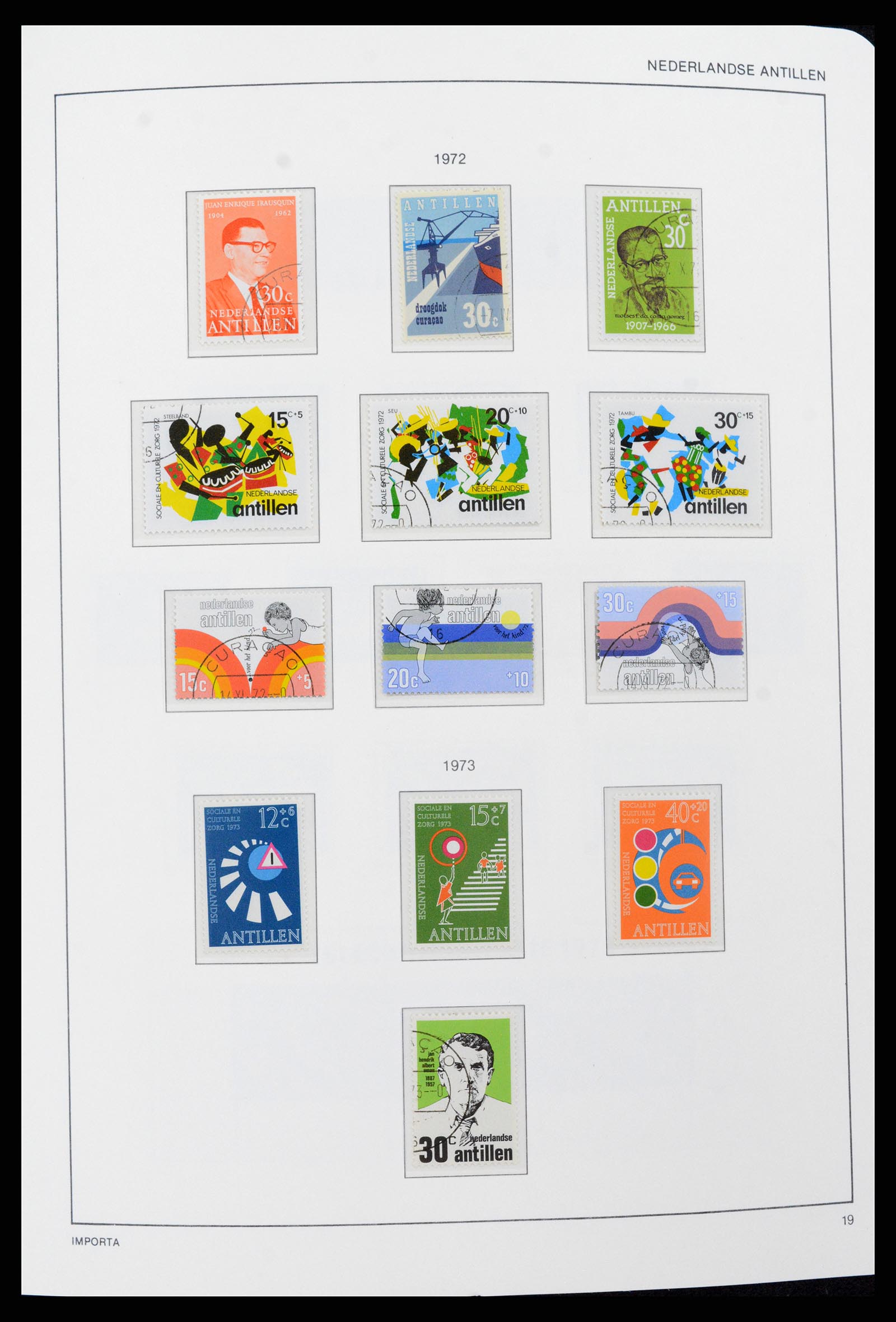 37693 019 - Postzegelverzameling 37693 Nederlandse Antillen 1949-2001.
