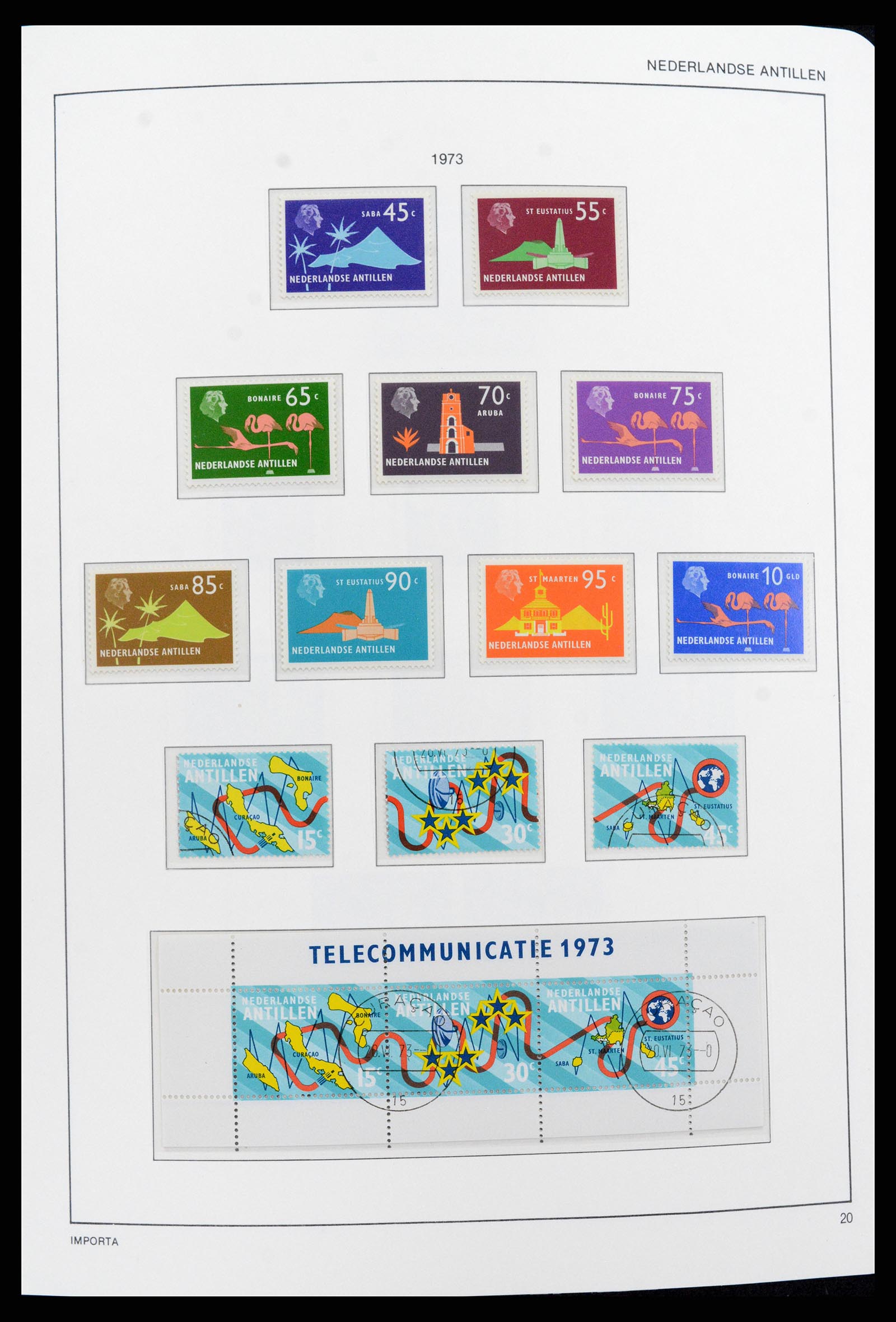 37693 020 - Postzegelverzameling 37693 Nederlandse Antillen 1949-2001.