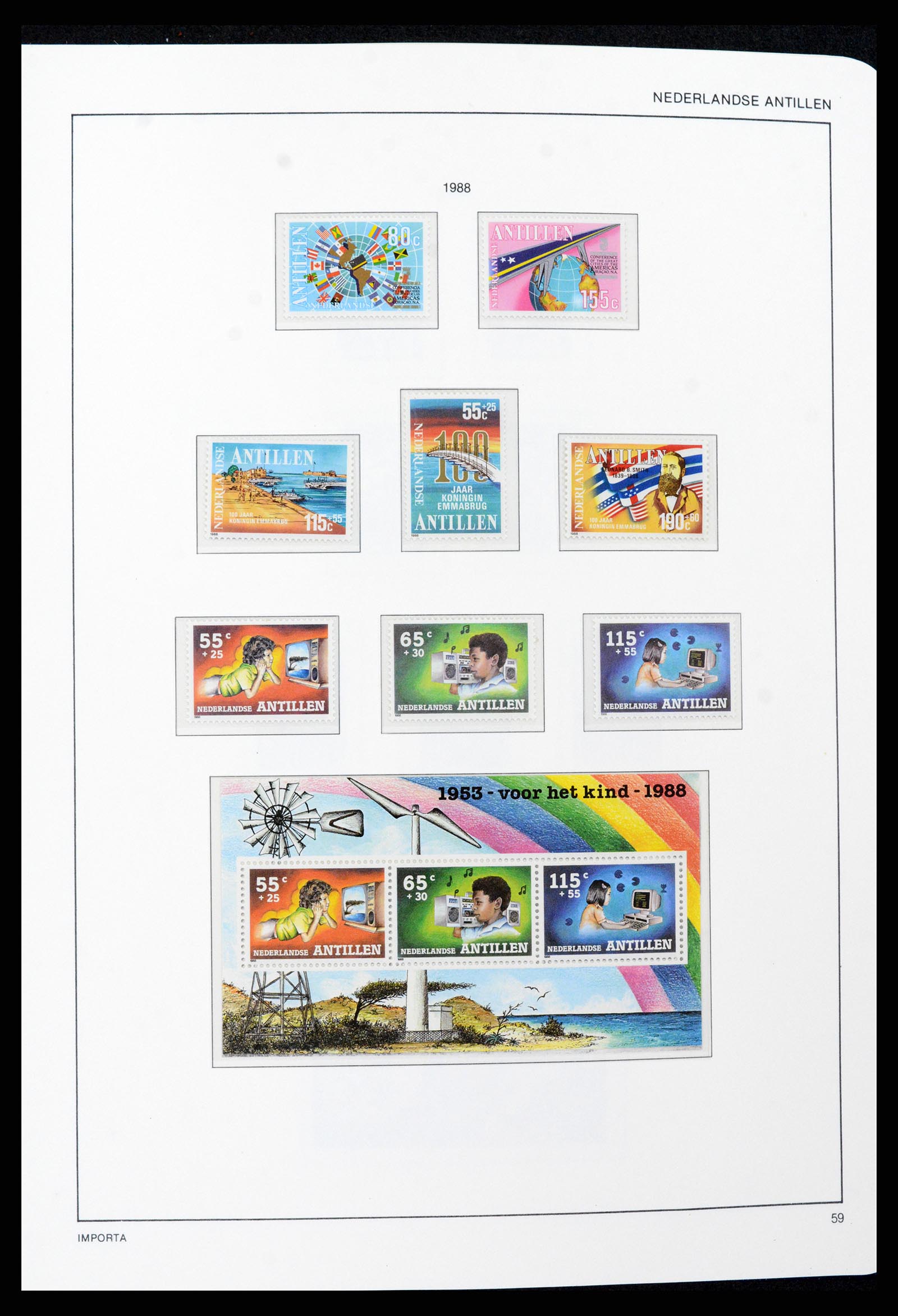 37693 059 - Stamp collection 37693 Netherlands Antilles 1949-2001.