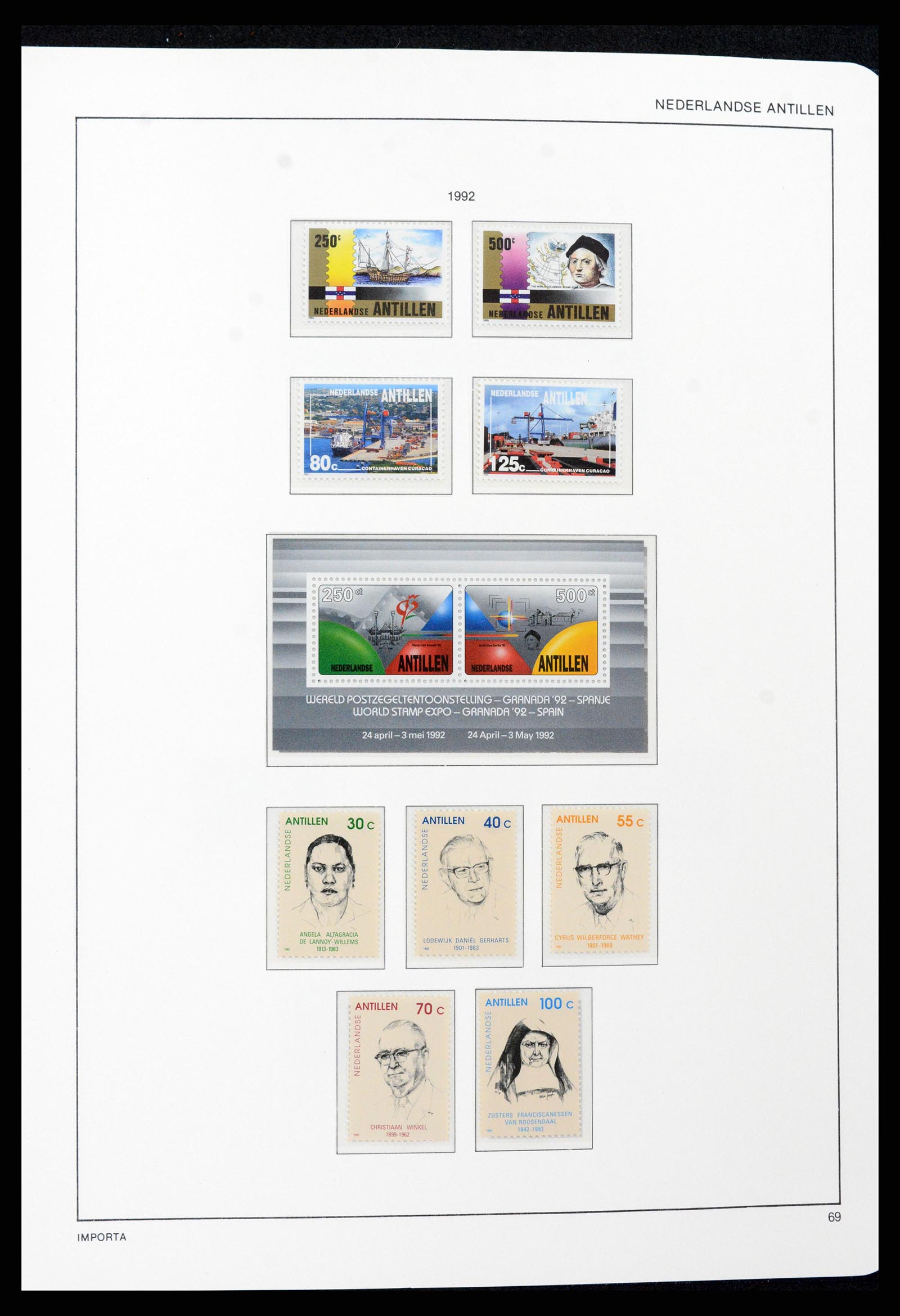 37693 070 - Stamp collection 37693 Netherlands Antilles 1949-2001.