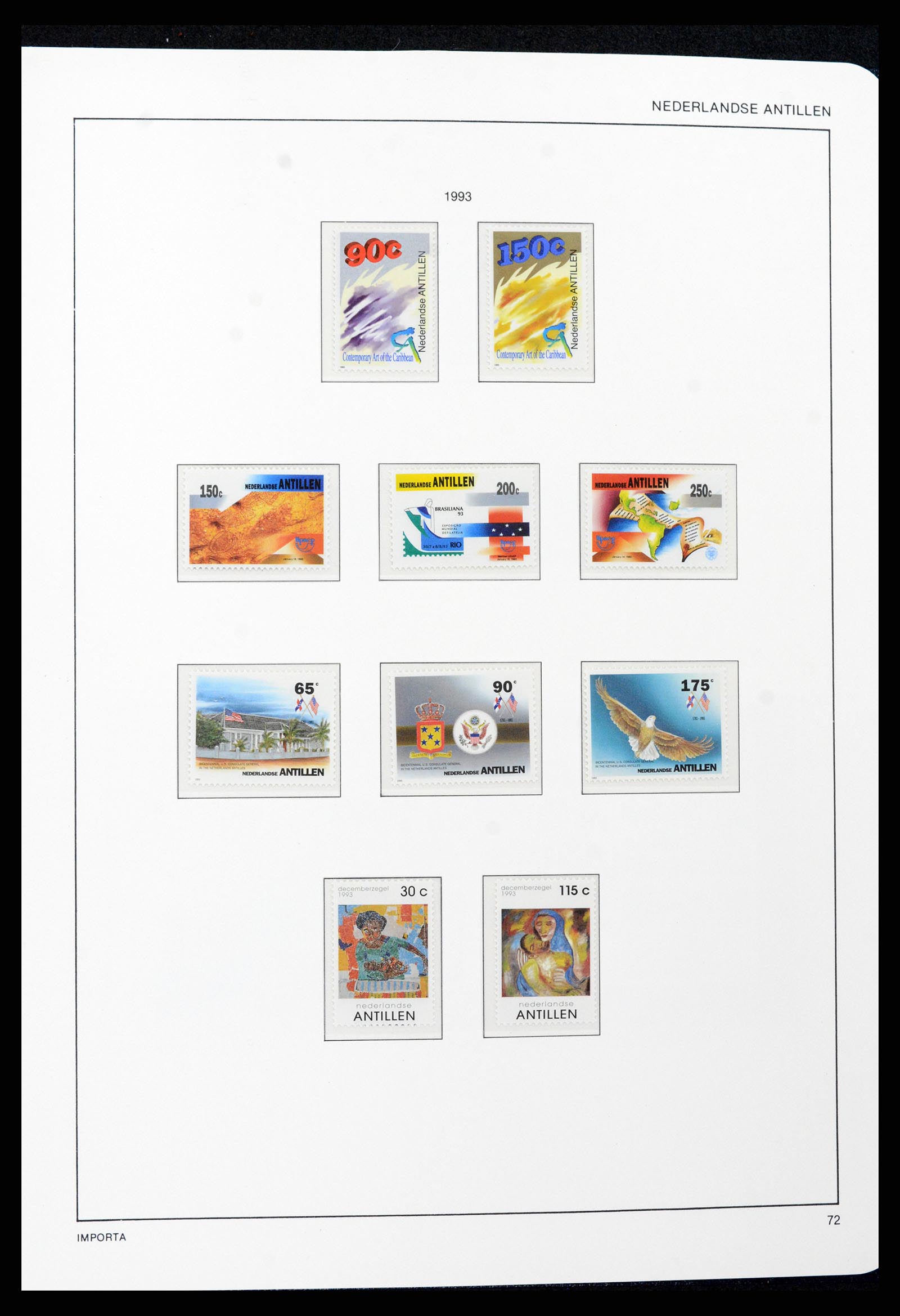 37693 073 - Stamp collection 37693 Netherlands Antilles 1949-2001.