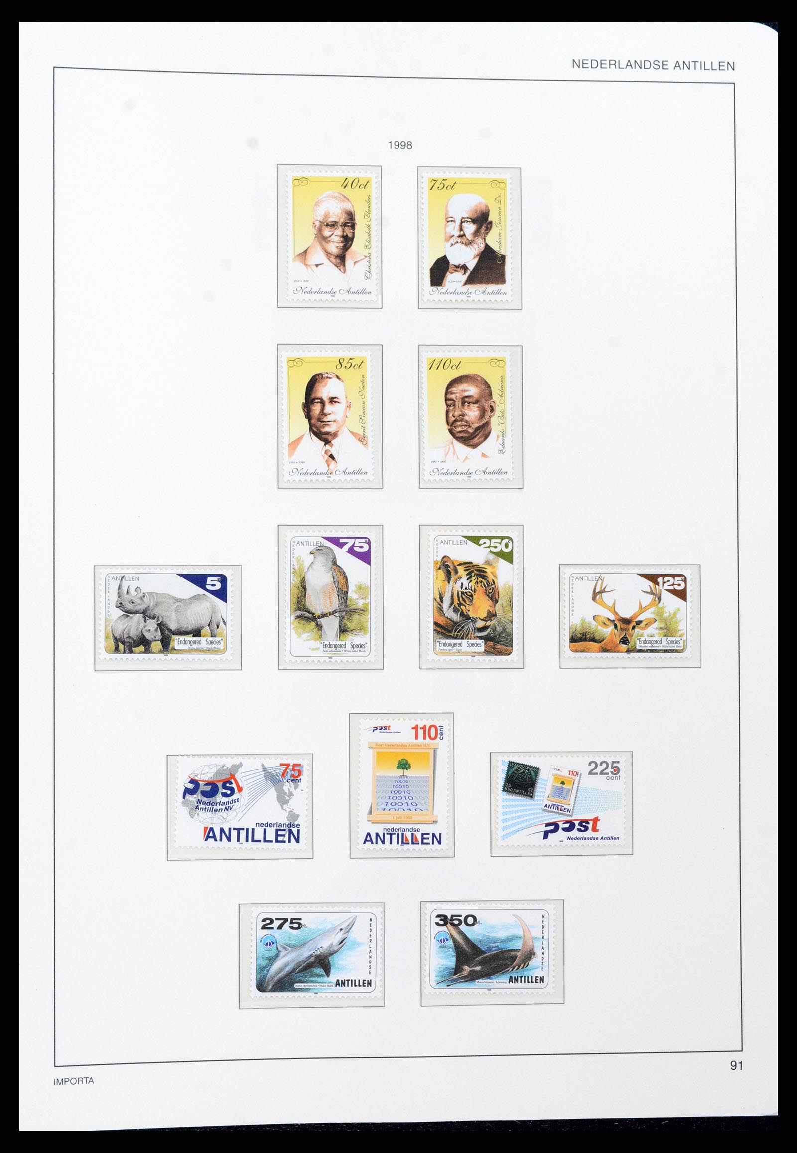 37693 092 - Stamp collection 37693 Netherlands Antilles 1949-2001.