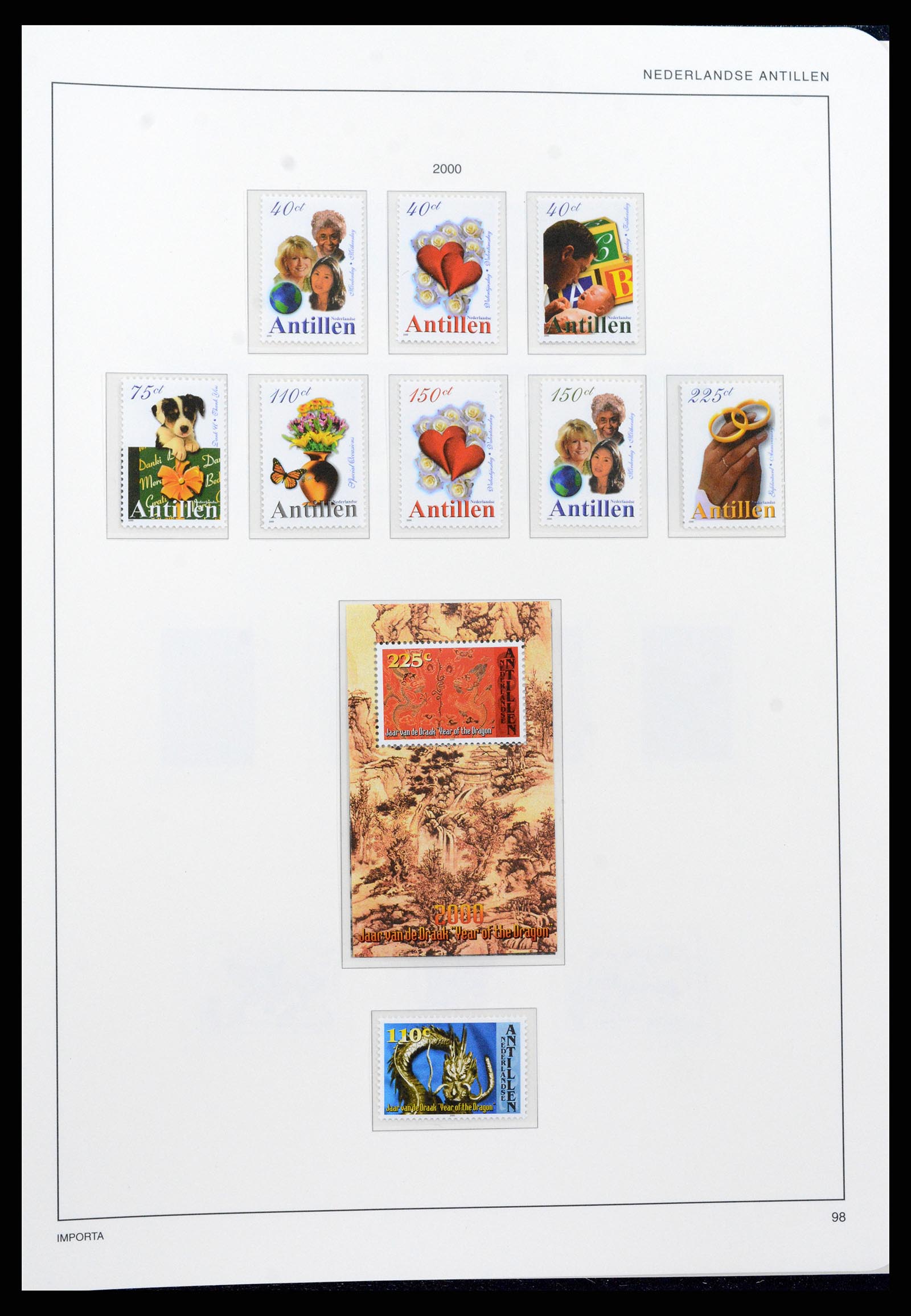37693 100 - Stamp collection 37693 Netherlands Antilles 1949-2001.