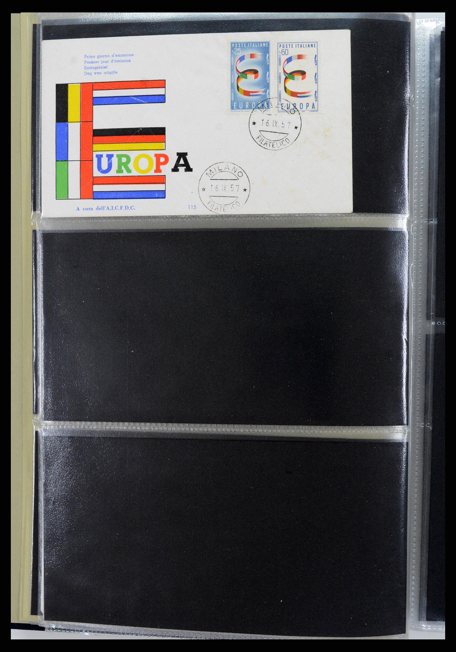 37694 005 - Postzegelverzameling 37694 Europa CEPT FDC's 1956-1970.