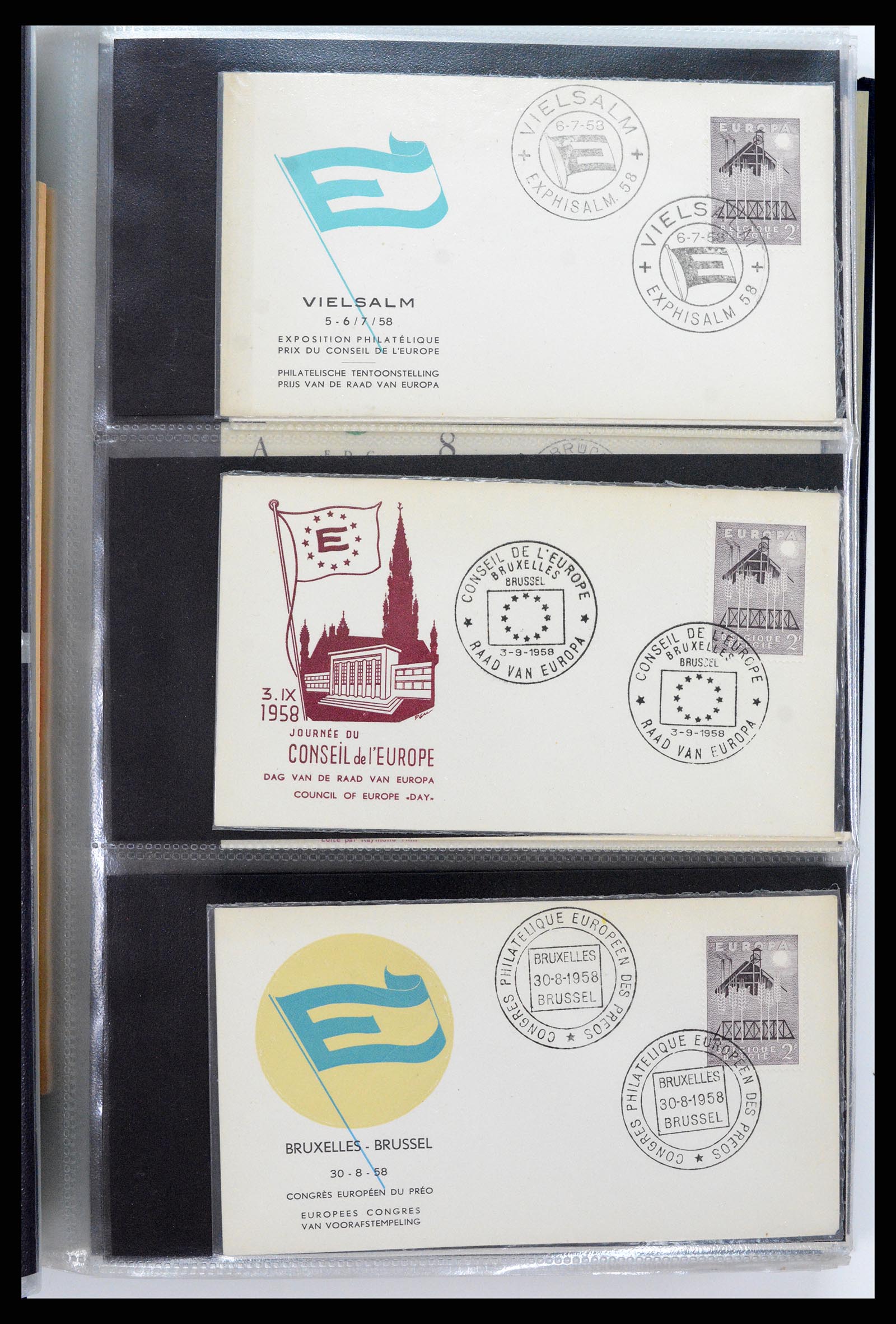 37694 010 - Postzegelverzameling 37694 Europa CEPT FDC's 1956-1970.