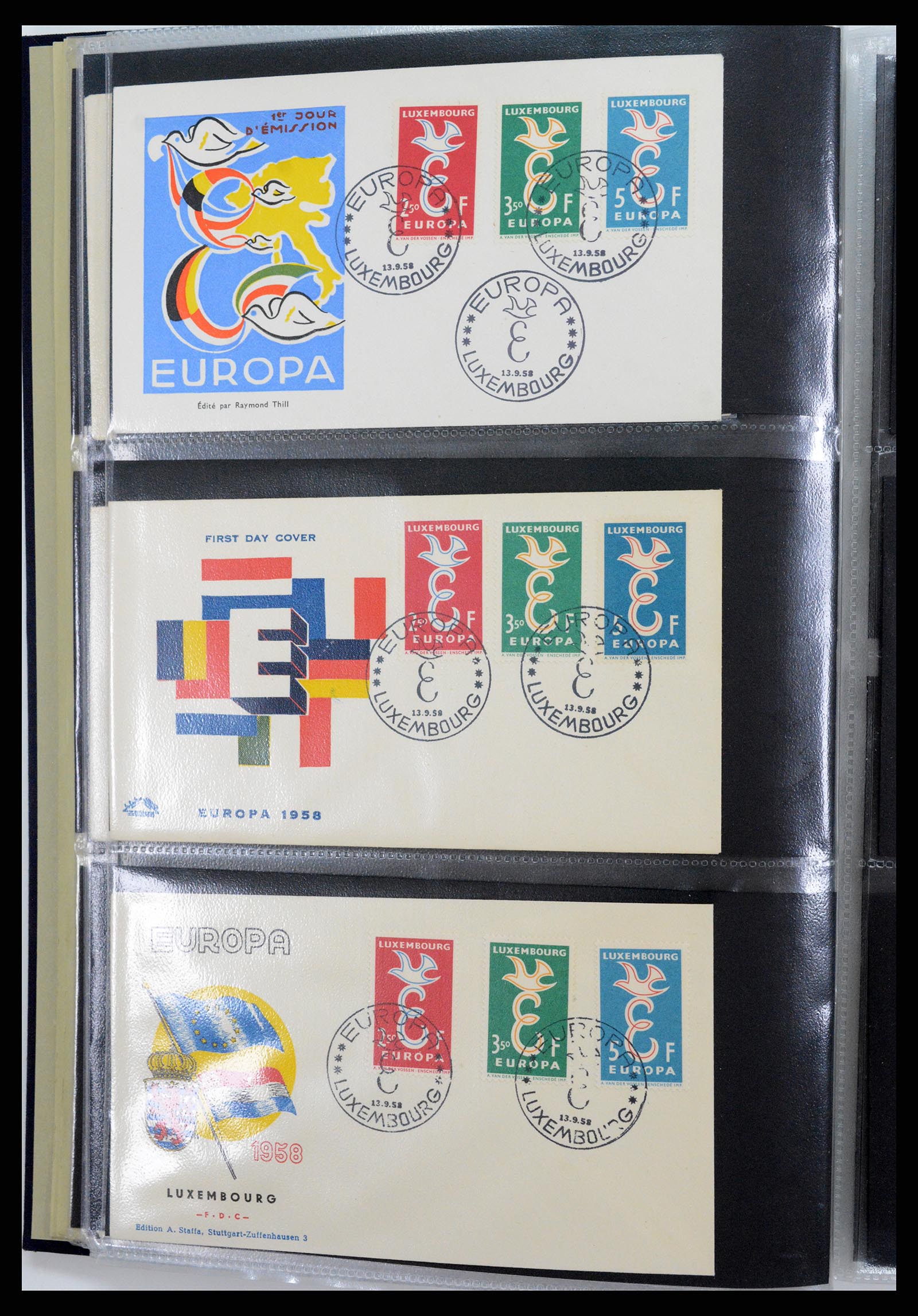 37694 011 - Postzegelverzameling 37694 Europa CEPT FDC's 1956-1970.
