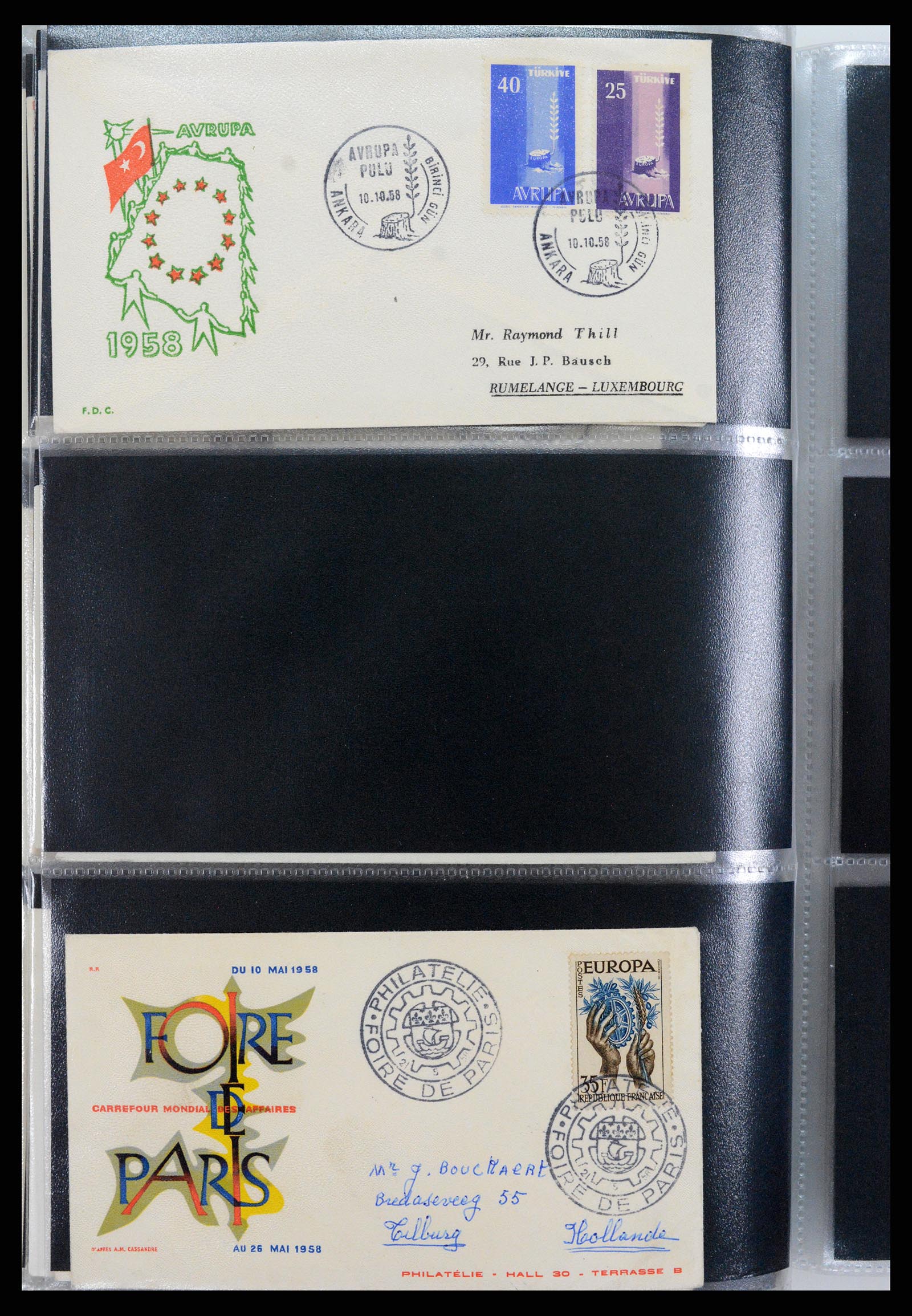 37694 021 - Postzegelverzameling 37694 Europa CEPT FDC's 1956-1970.