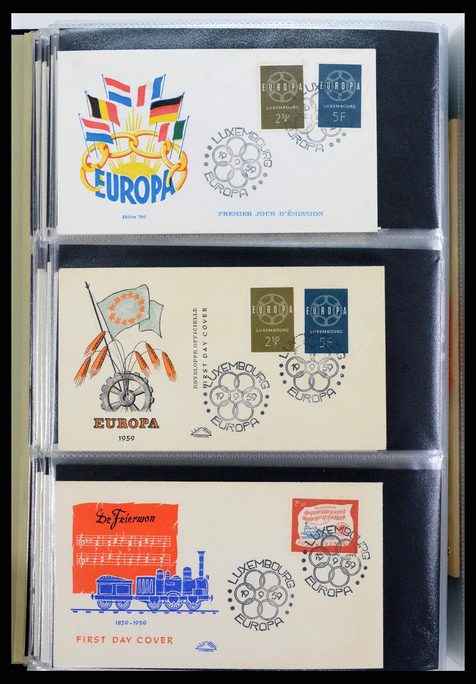 37694 025 - Postzegelverzameling 37694 Europa CEPT FDC's 1956-1970.