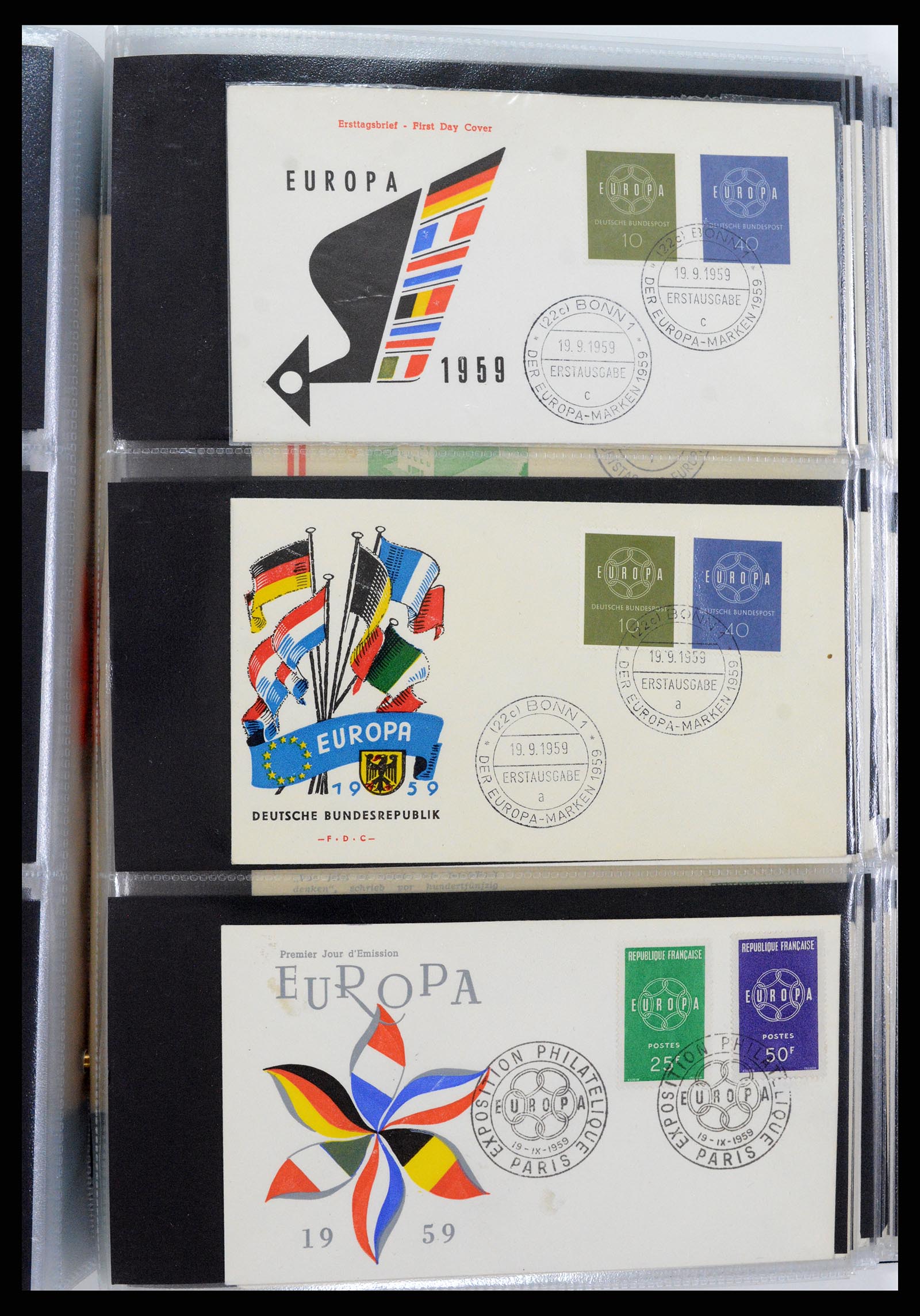 37694 026 - Postzegelverzameling 37694 Europa CEPT FDC's 1956-1970.