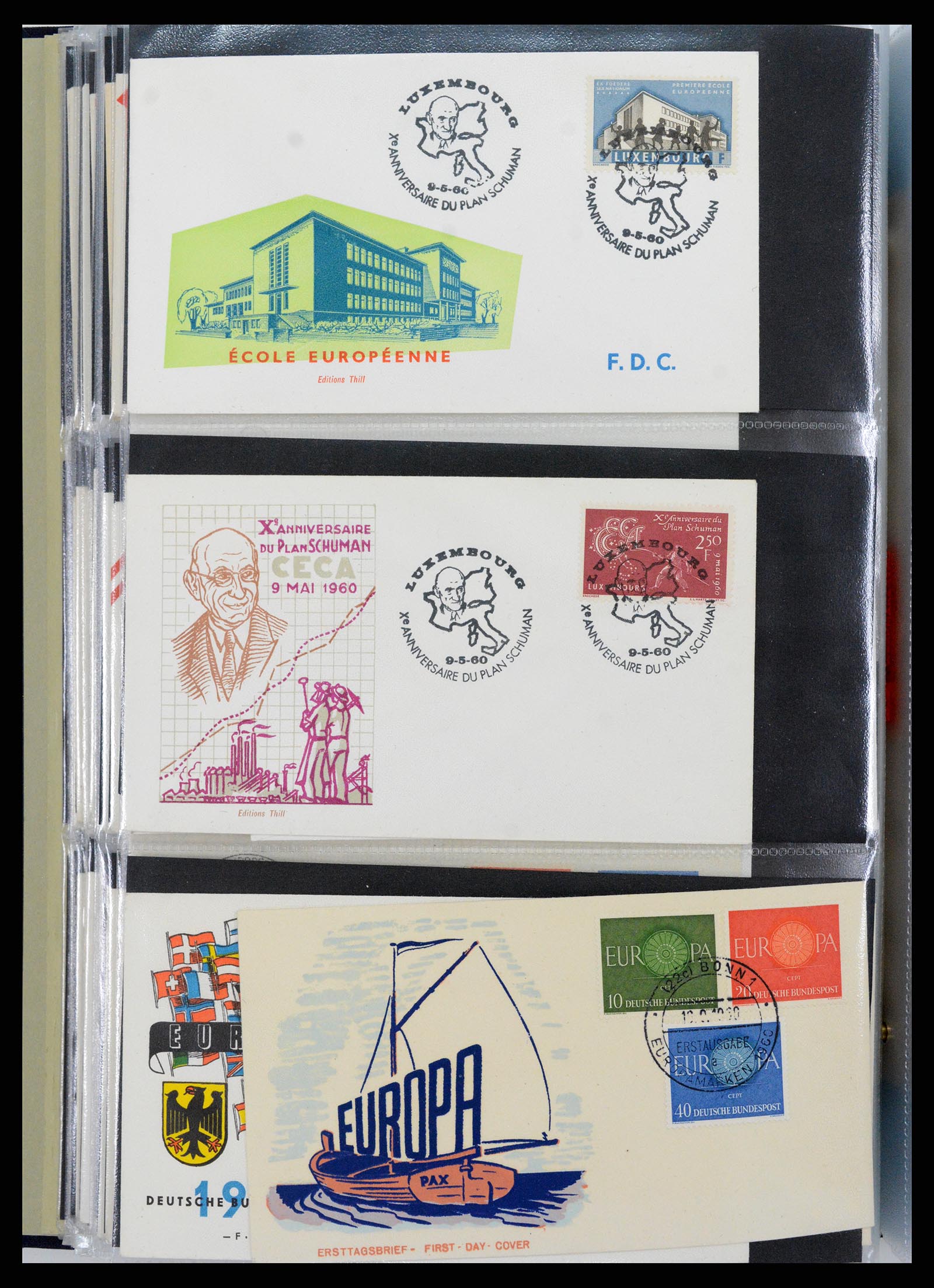 37694 033 - Postzegelverzameling 37694 Europa CEPT FDC's 1956-1970.