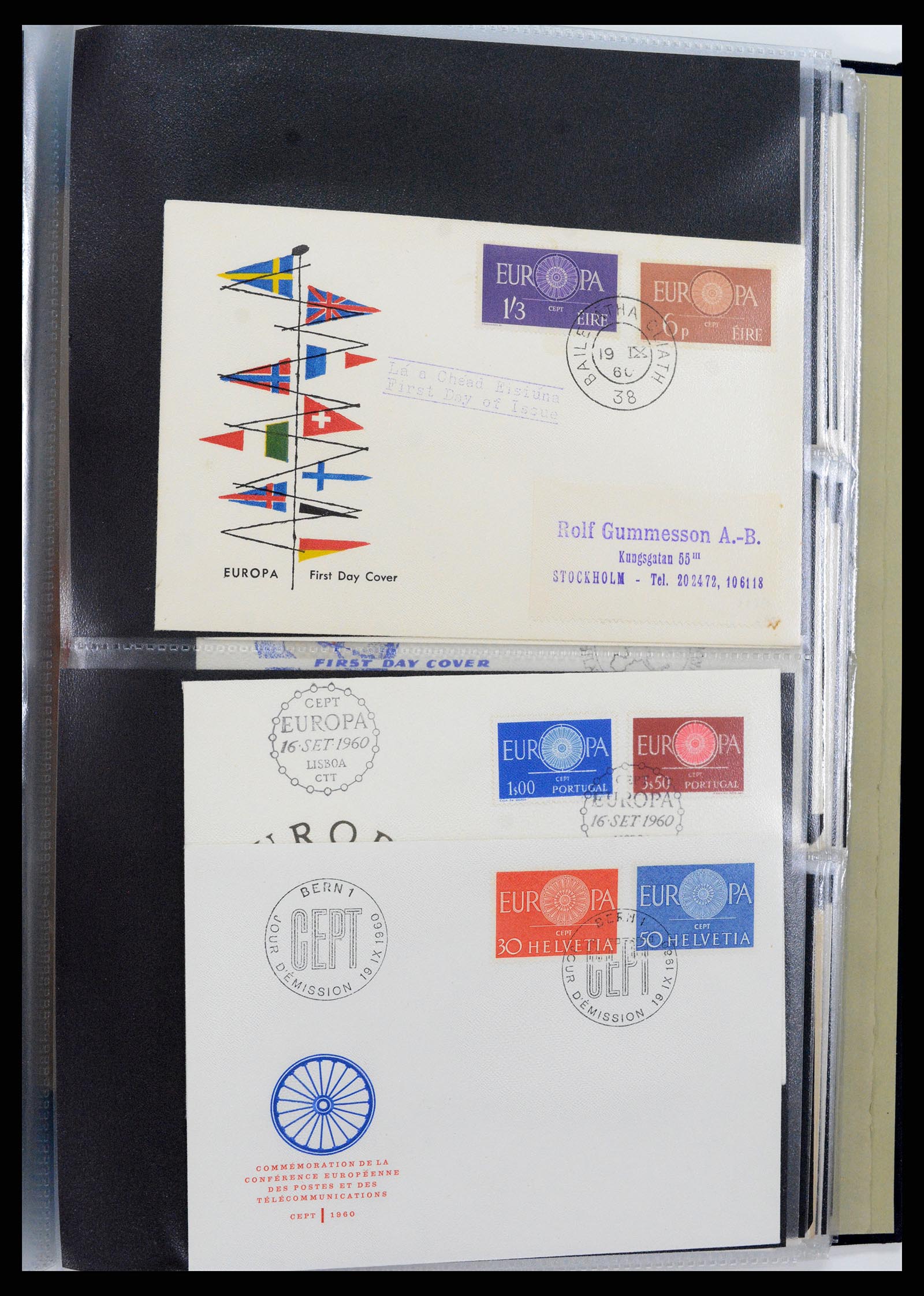 37694 042 - Postzegelverzameling 37694 Europa CEPT FDC's 1956-1970.
