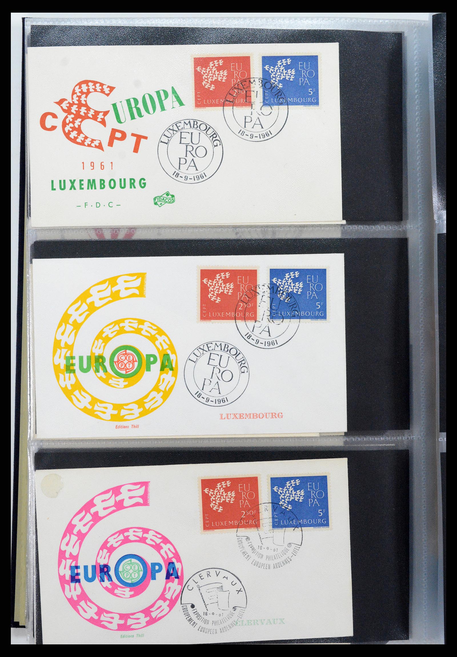 37694 049 - Postzegelverzameling 37694 Europa CEPT FDC's 1956-1970.